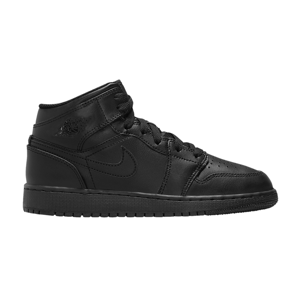 AIR JORDAN AIR JORDAN 1 MID GS 'TRIPLE BLACK' 2022