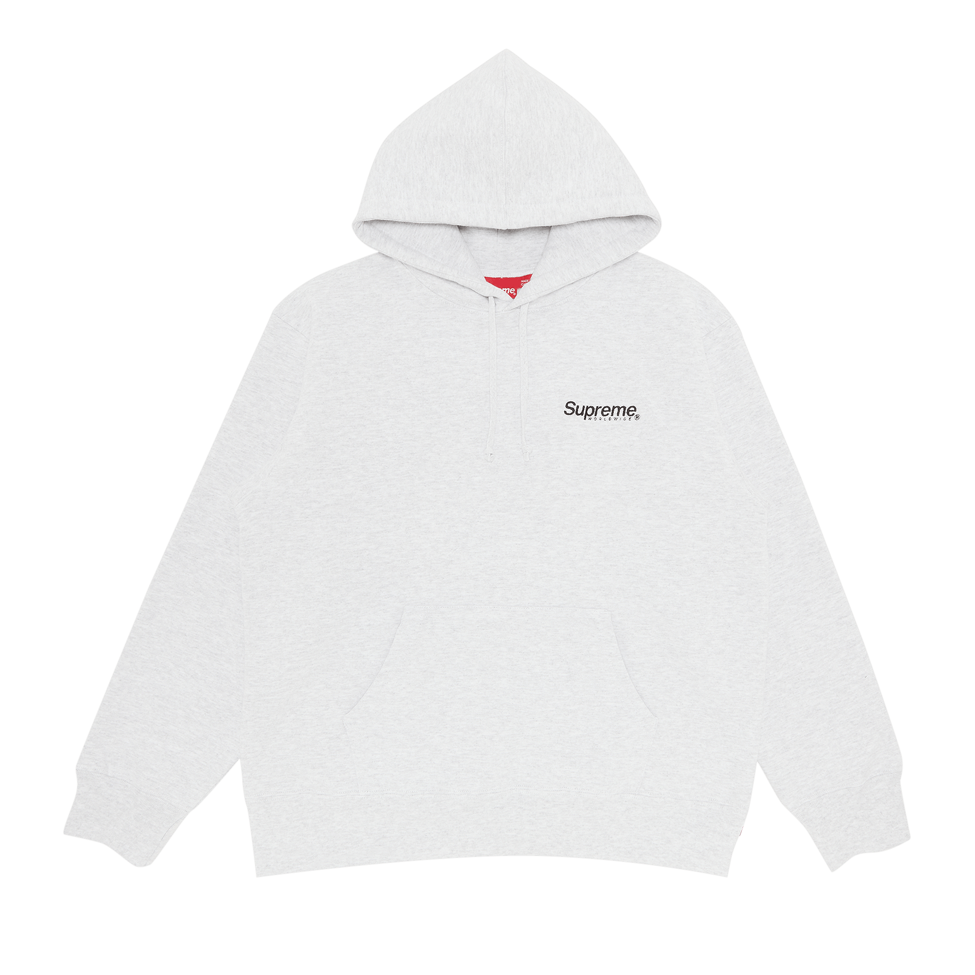 Supreme Worldwide Hooded Sweatshirt 'Ash Grey'