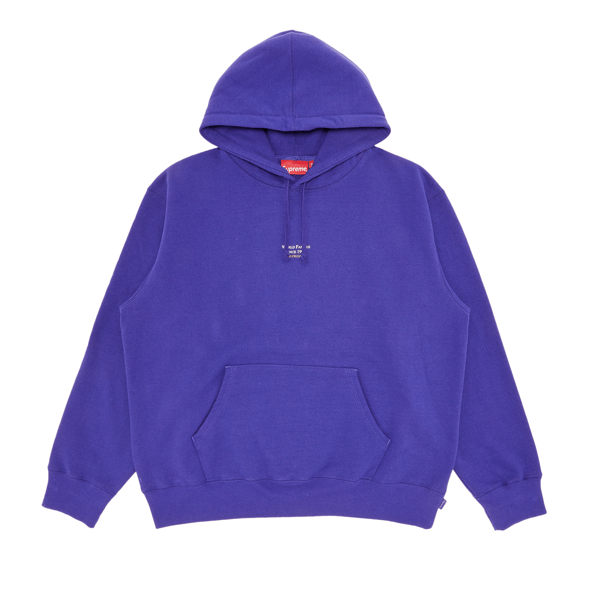 Supreme World Famous Micro Hooded Sweatshirt 'Purple'