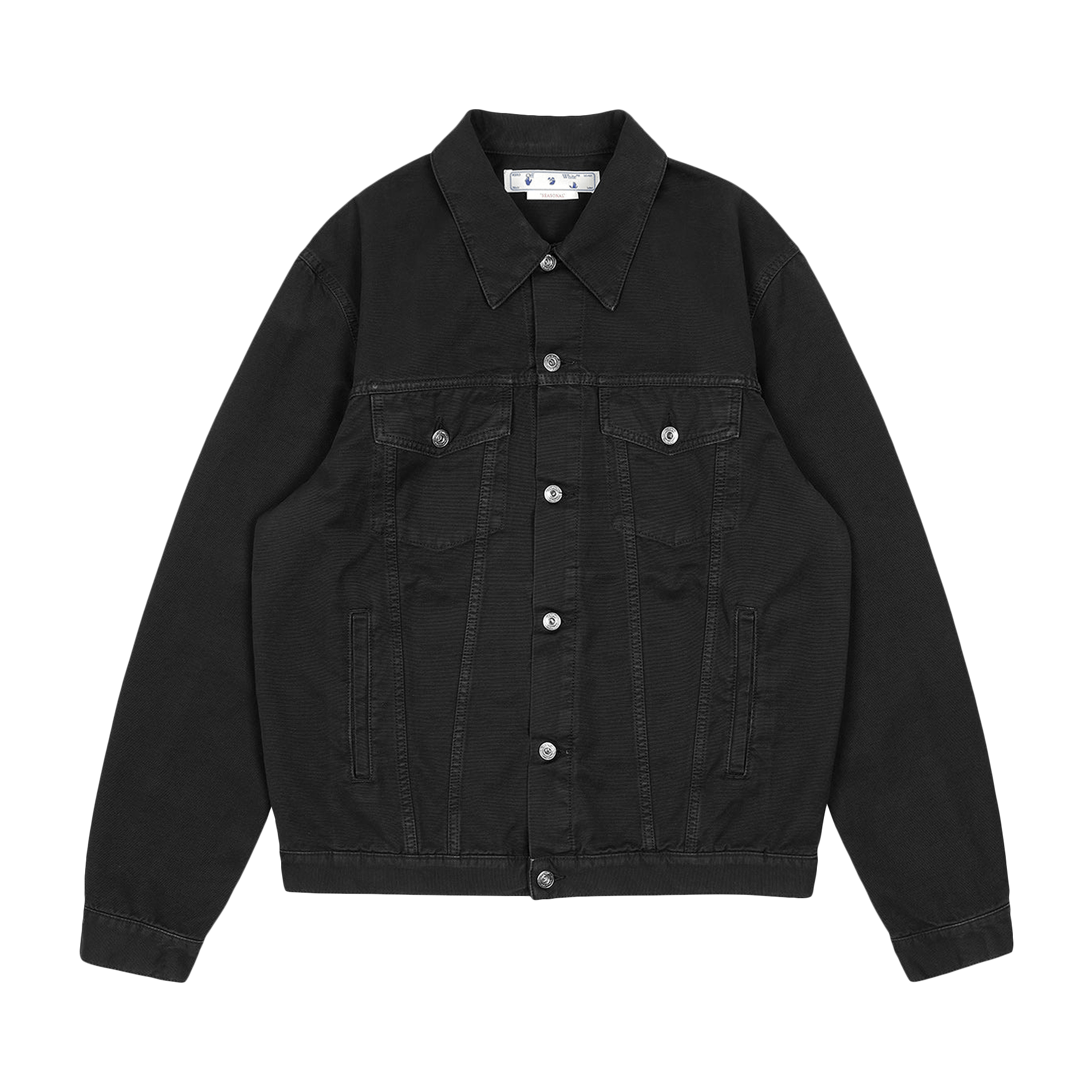 Off-White Wave Off Canvas Skate Jacket 'Black'
