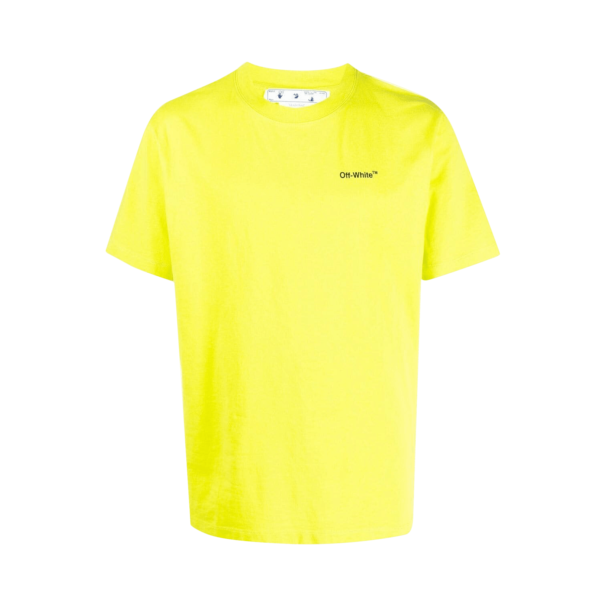 Off-White Caravaggio Arrow Slim Short-Sleeve Tee 'Lime Black'