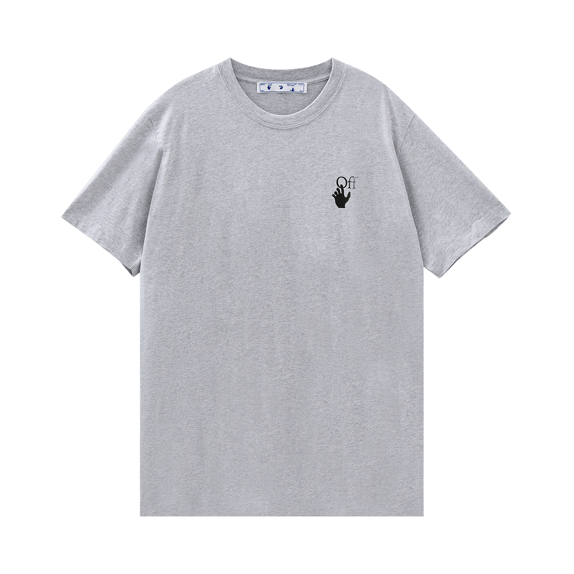 Off-White Marker Slim Tee 'Grey/Red'