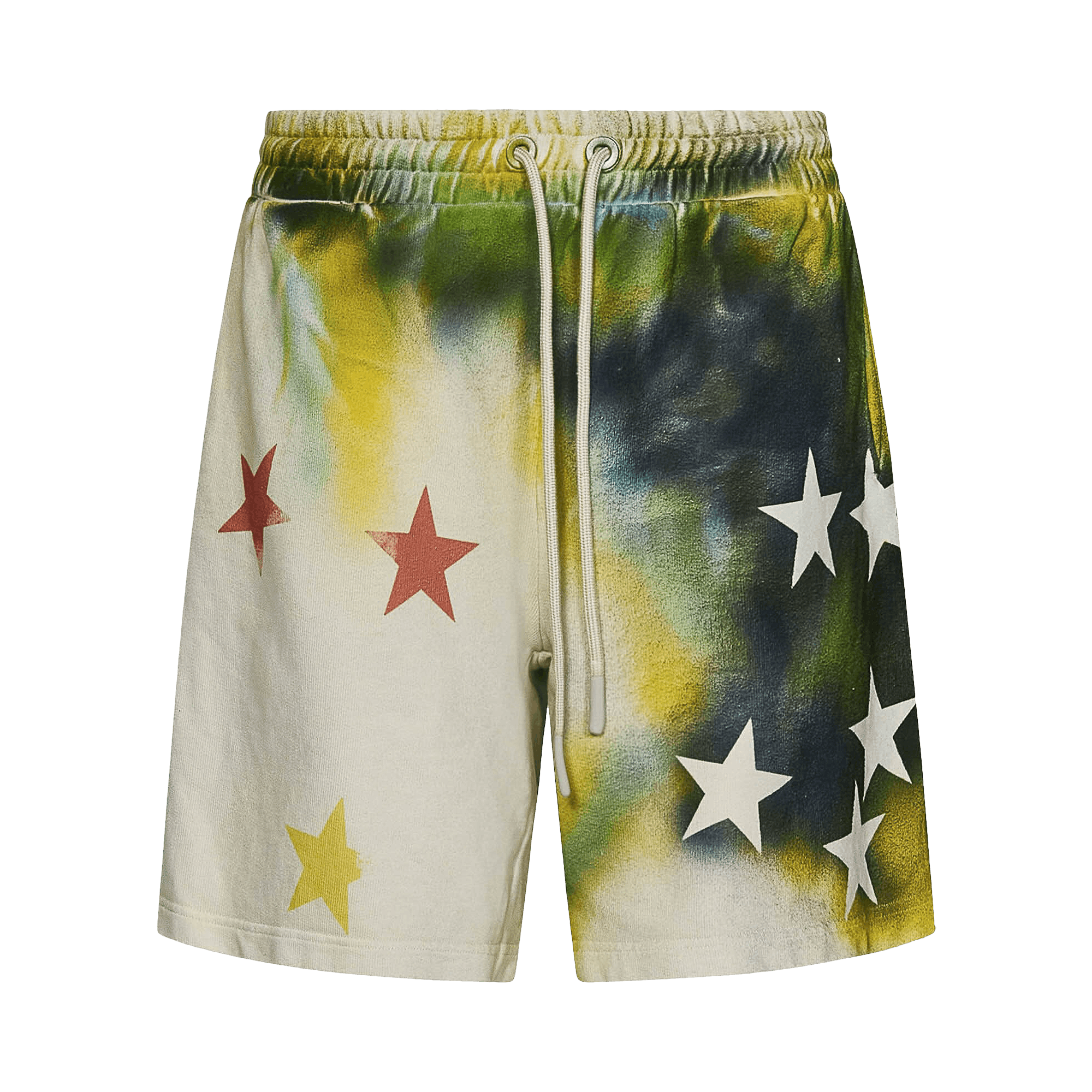 Palm Angels Sprayed Stars Vintage Sweatshort 'White/Multicolor'
