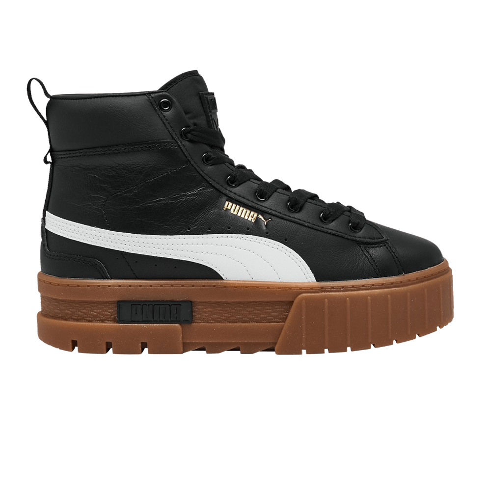 Pre-owned Puma Wmns Mayze Mid 'black Gum'