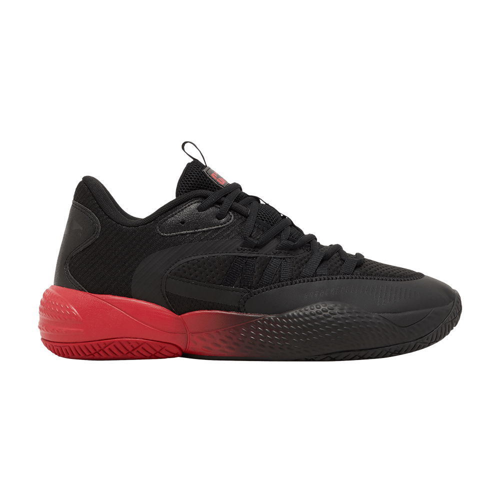 Pre-owned Puma Batman X Court Rider 2.0 'black Barbados Cherry'