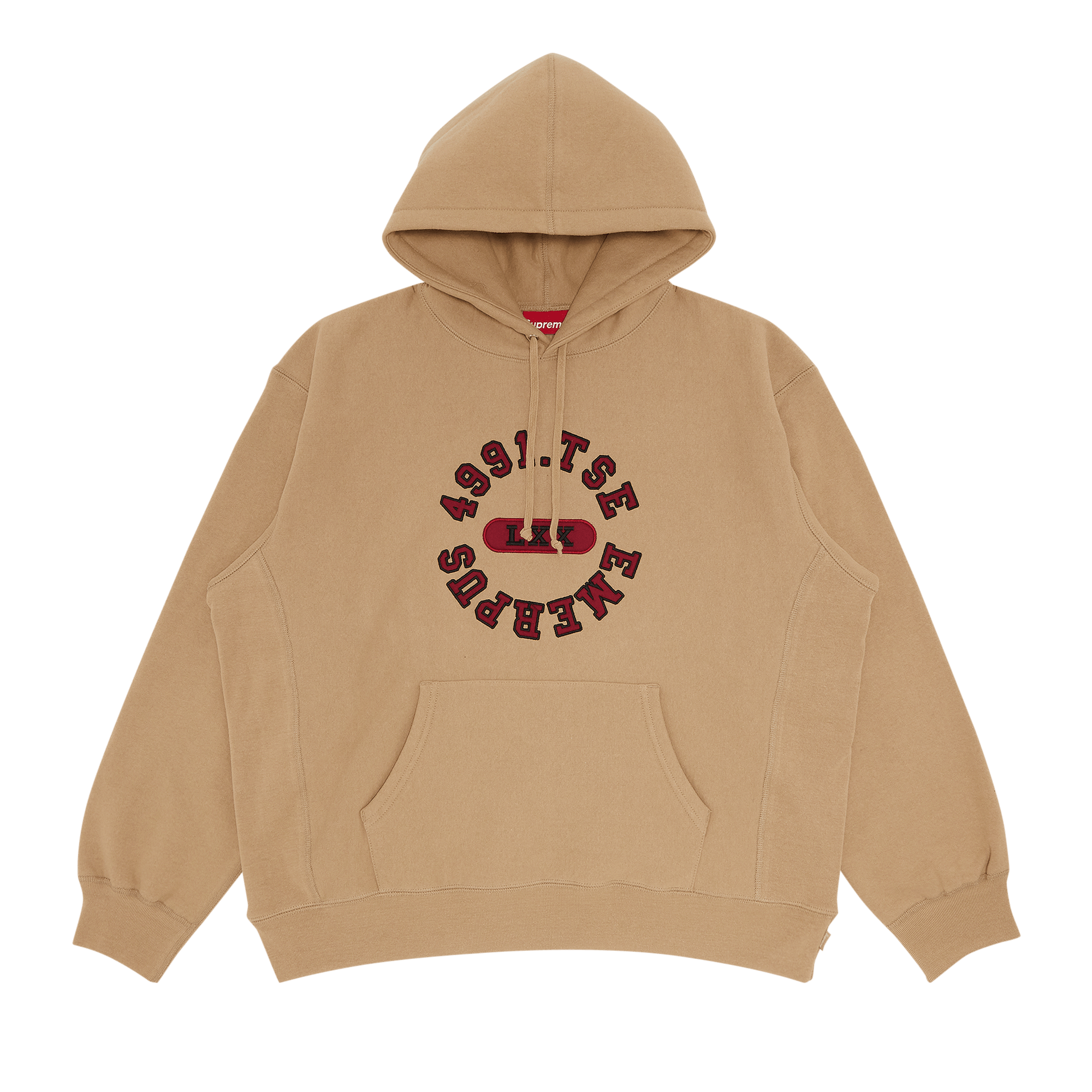Supreme Reverse Hooded Sweatshirt 'Dark Tan'