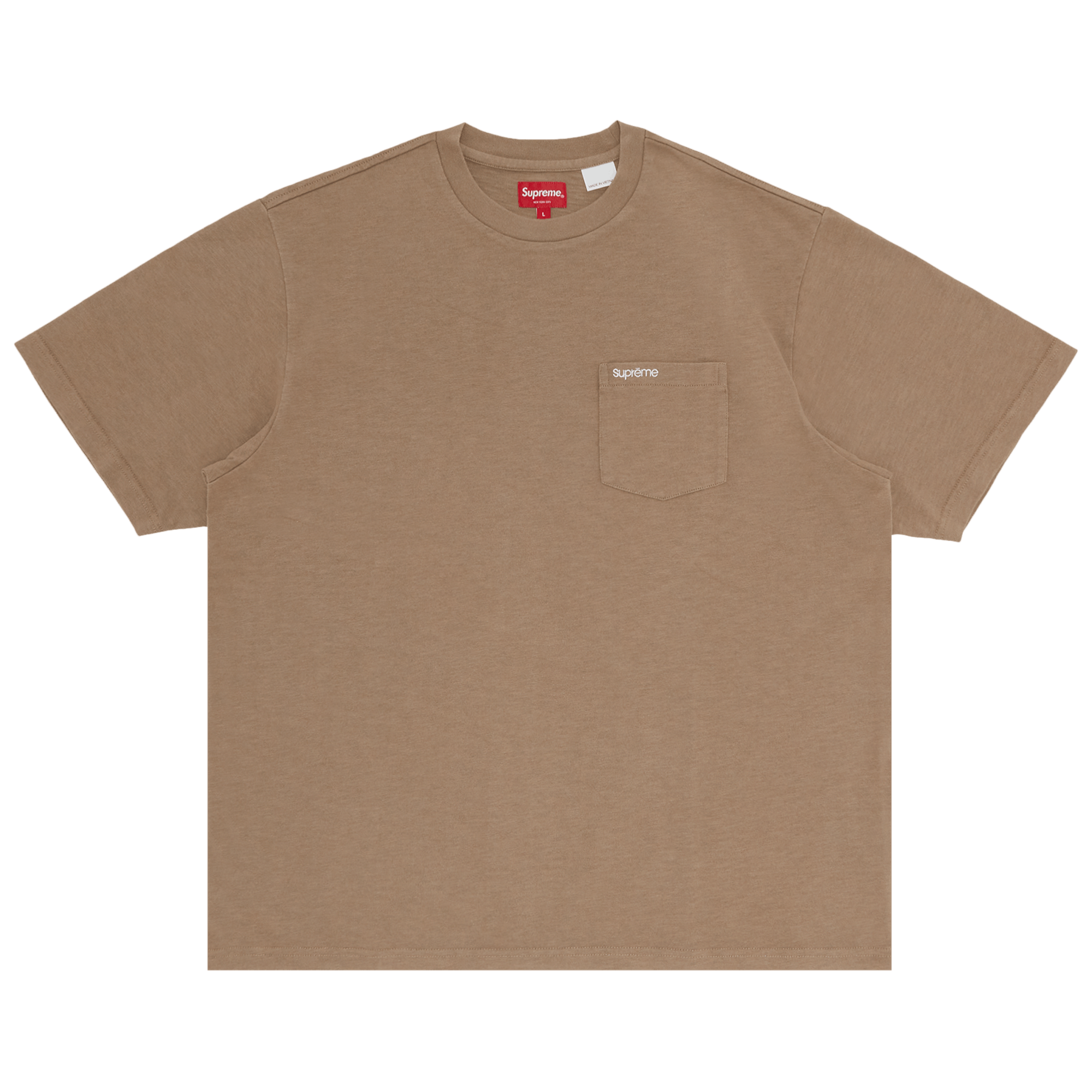 Supreme Short-Sleeve Pocket Tee 'Taupe'