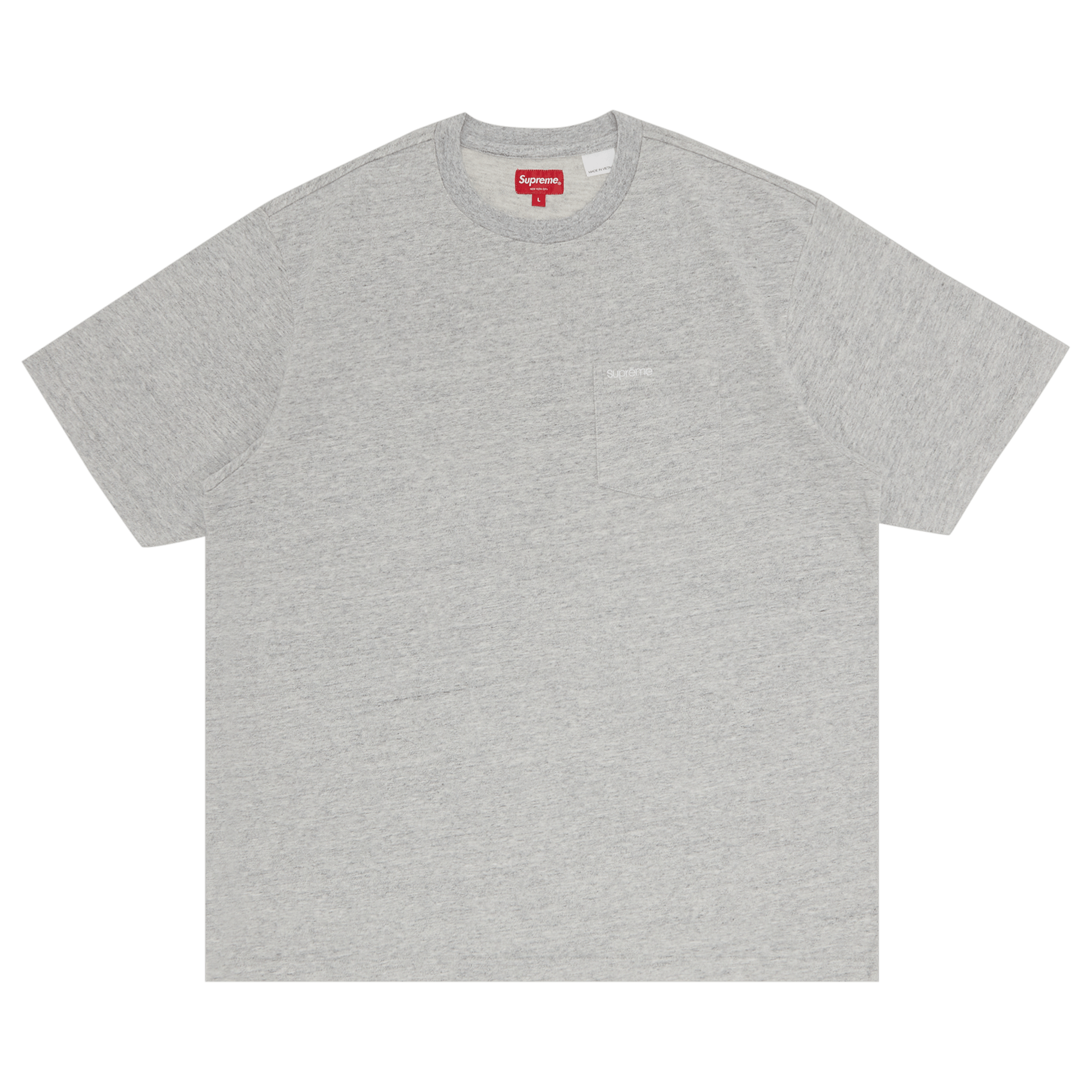Supreme Short-Sleeve Pocket Tee 'Heather Grey'