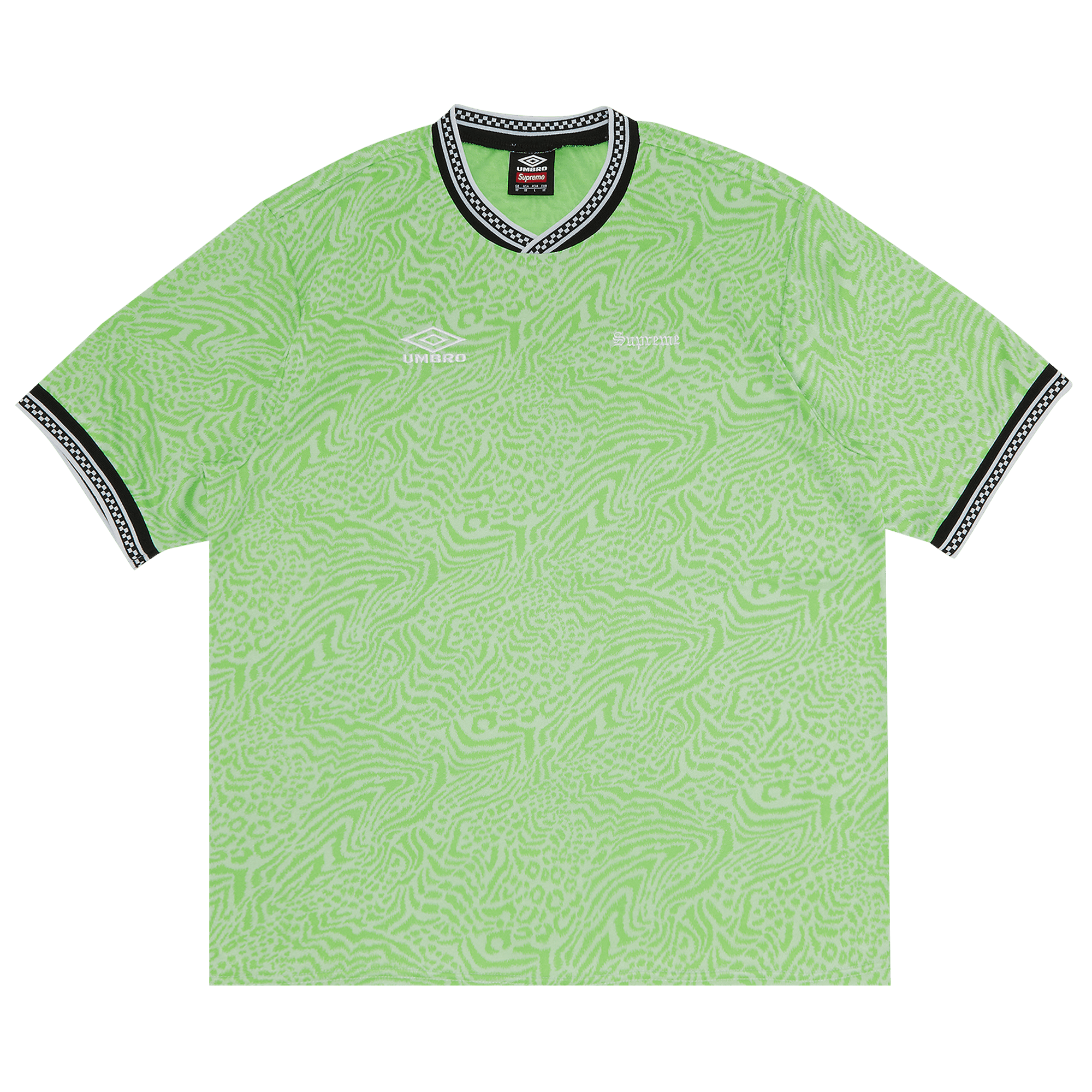 Supreme x Umbro Jacquard Animal Print Soccer Jersey 'White'