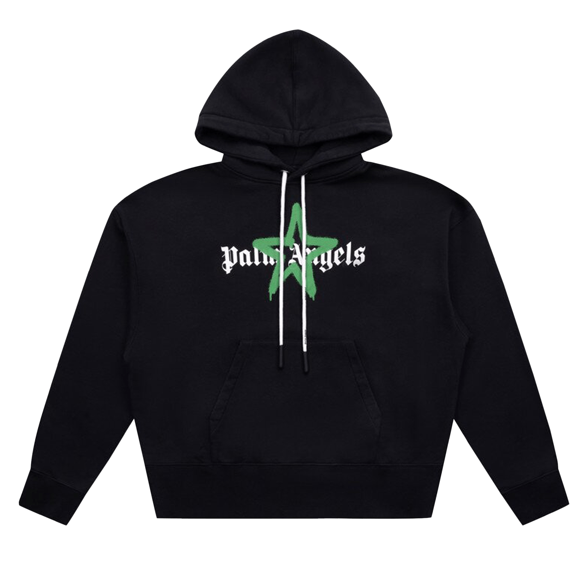 Palm Angels Star Sprayed Hoodie 'Black'