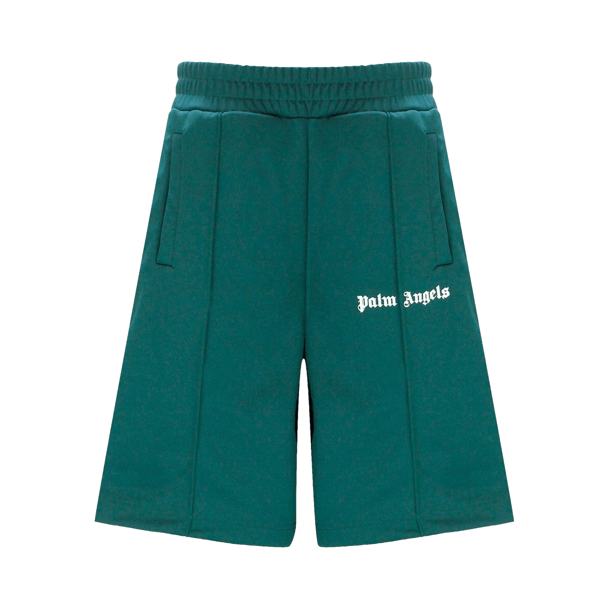 Palm Angels Classic Track Shorts 'Green/White'