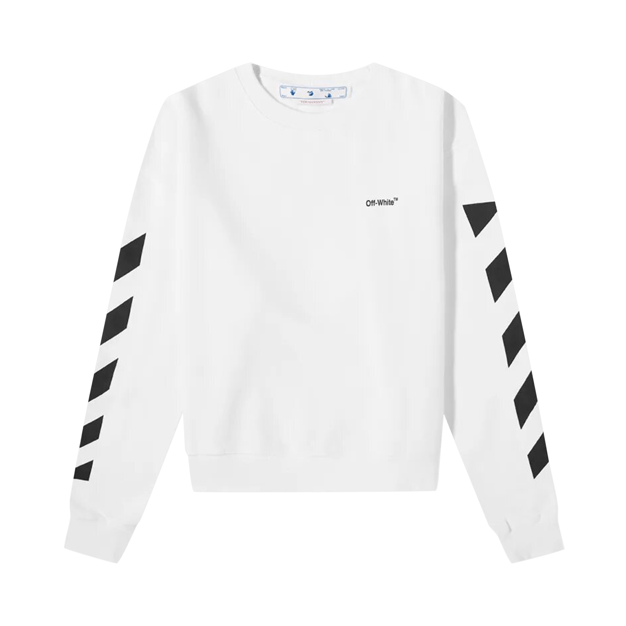 Off-White Diagonal Helvetica Oversized Sweatshirt 'White'
