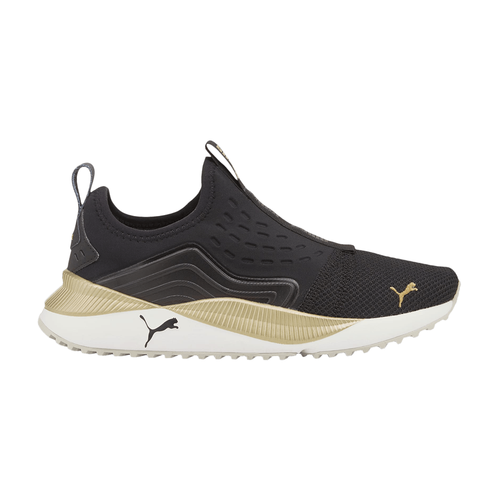 Pre-owned Puma Pacer Future Slip-on 'black Team Gold'