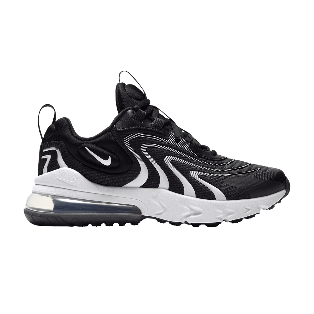Nike Air Max 270 React ENG GS 'Black White'