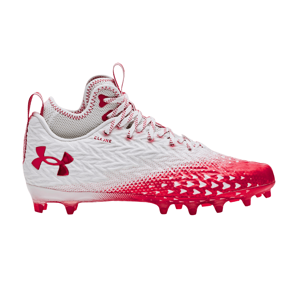 Pre-owned Under Armour Spotlight Clone 3.0 Mc 'white Red'