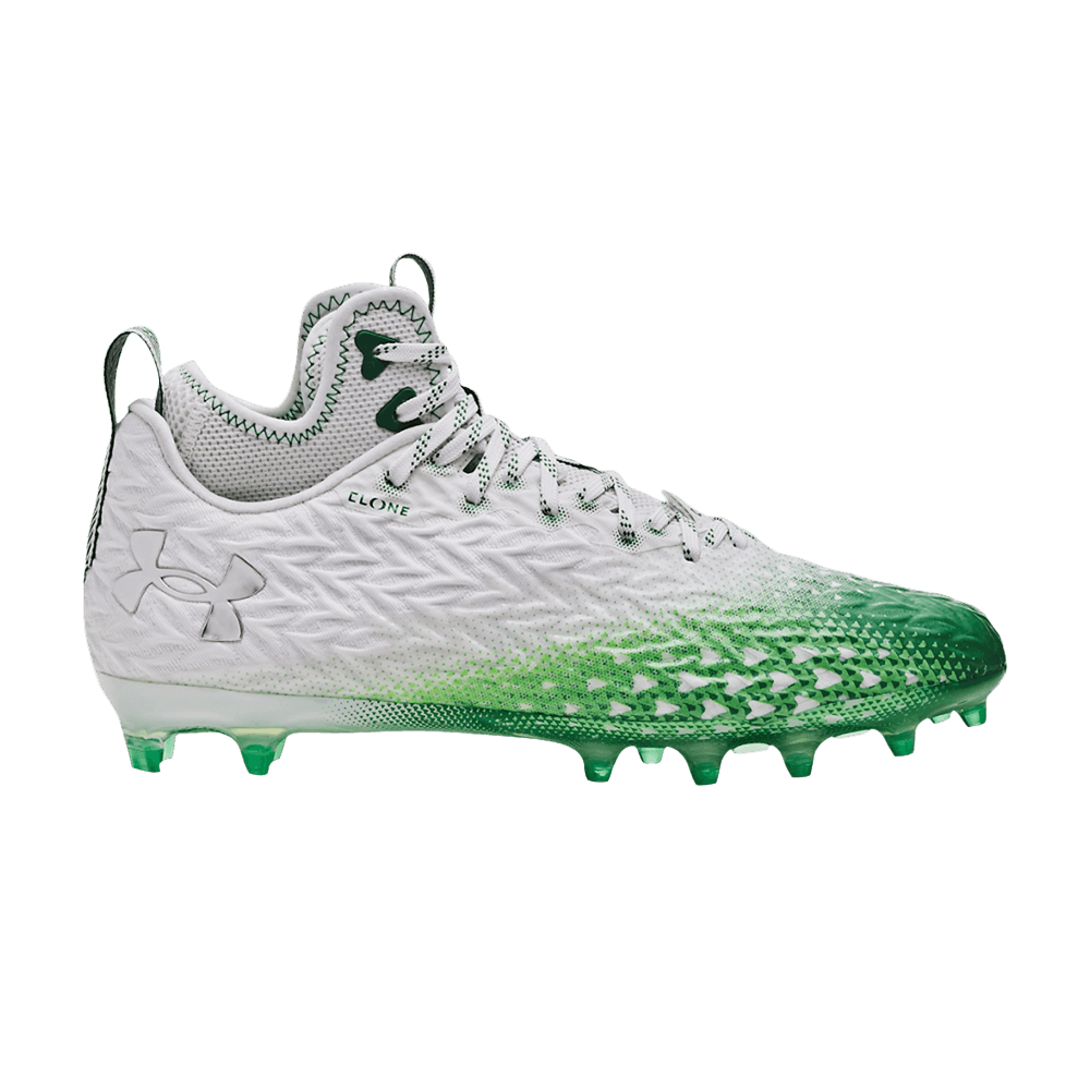 Pre-owned Under Armour Spotlight Clone 3.0 Mc 'white Kelly Green'