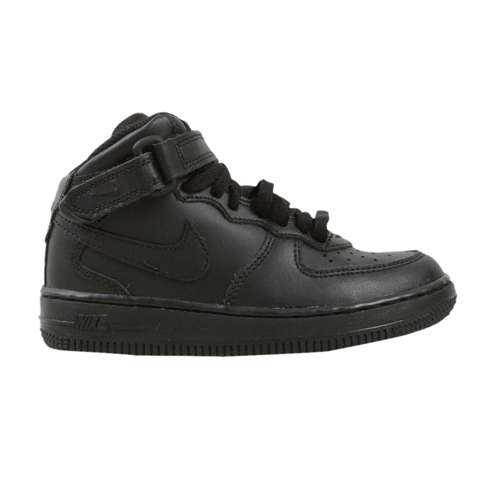 NIKE NIKE FORCE 1 MID PS 'TRIPLE BLACK'