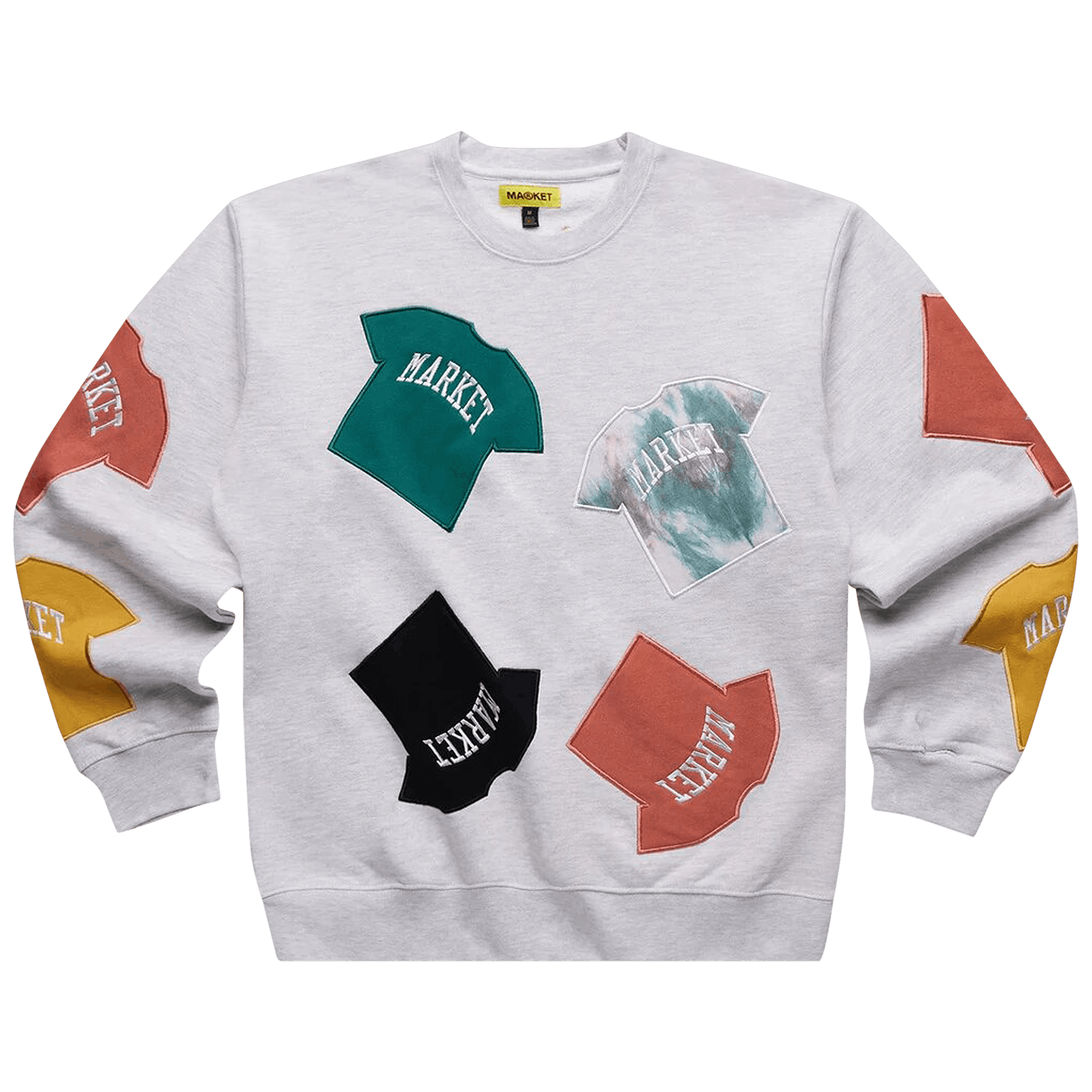 Market T-Shirt Patch Crewneck Sweatshirt 'Ash'