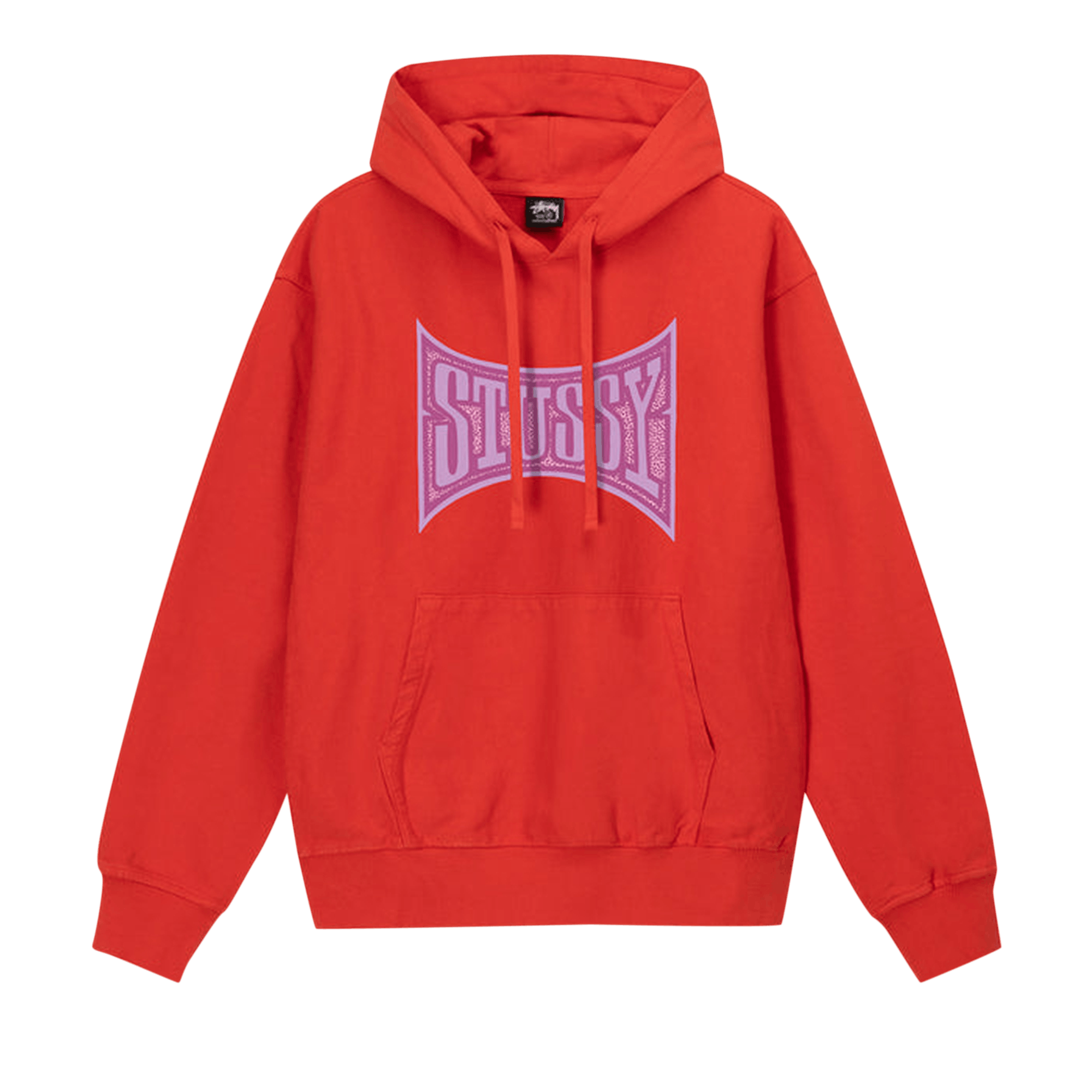 Stussy Champion Pigment Dyed Hoodie 'Tomato'