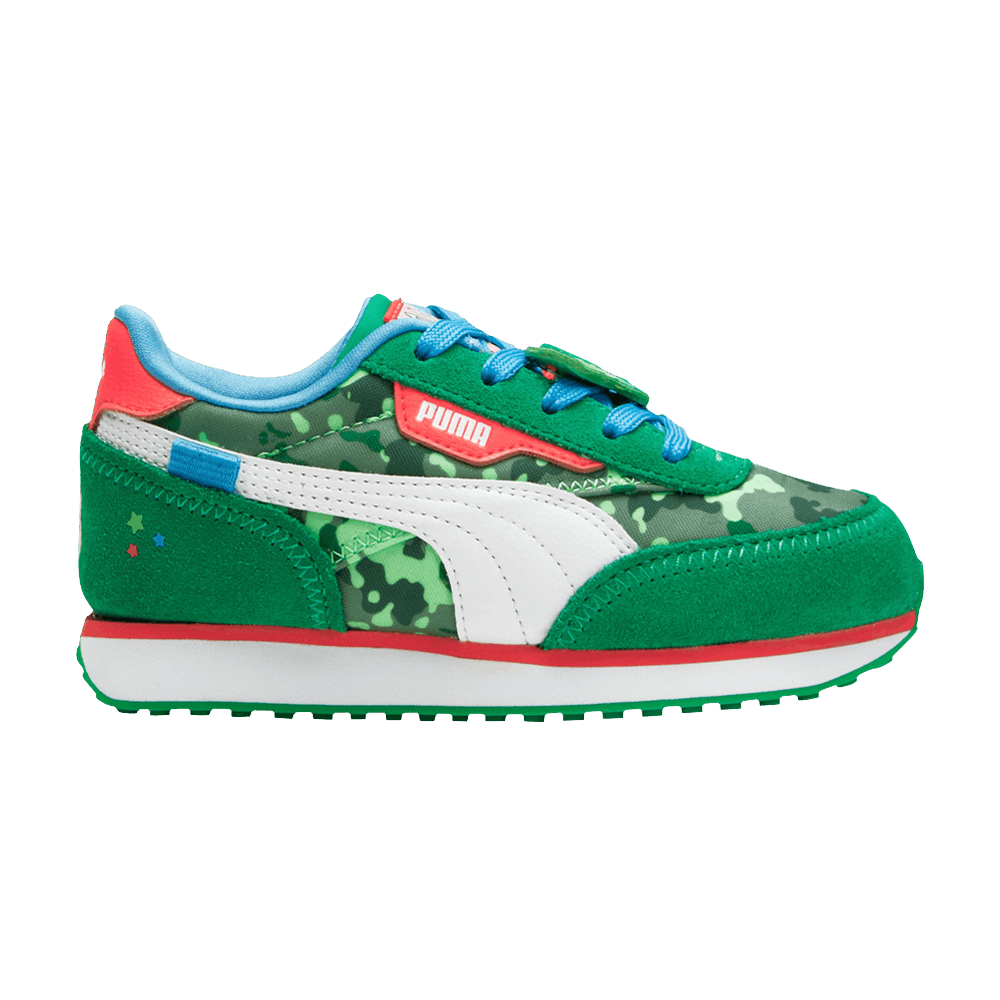 Pre-owned Puma Cocomelon X Future Rider Little Kid 'cody' In Green
