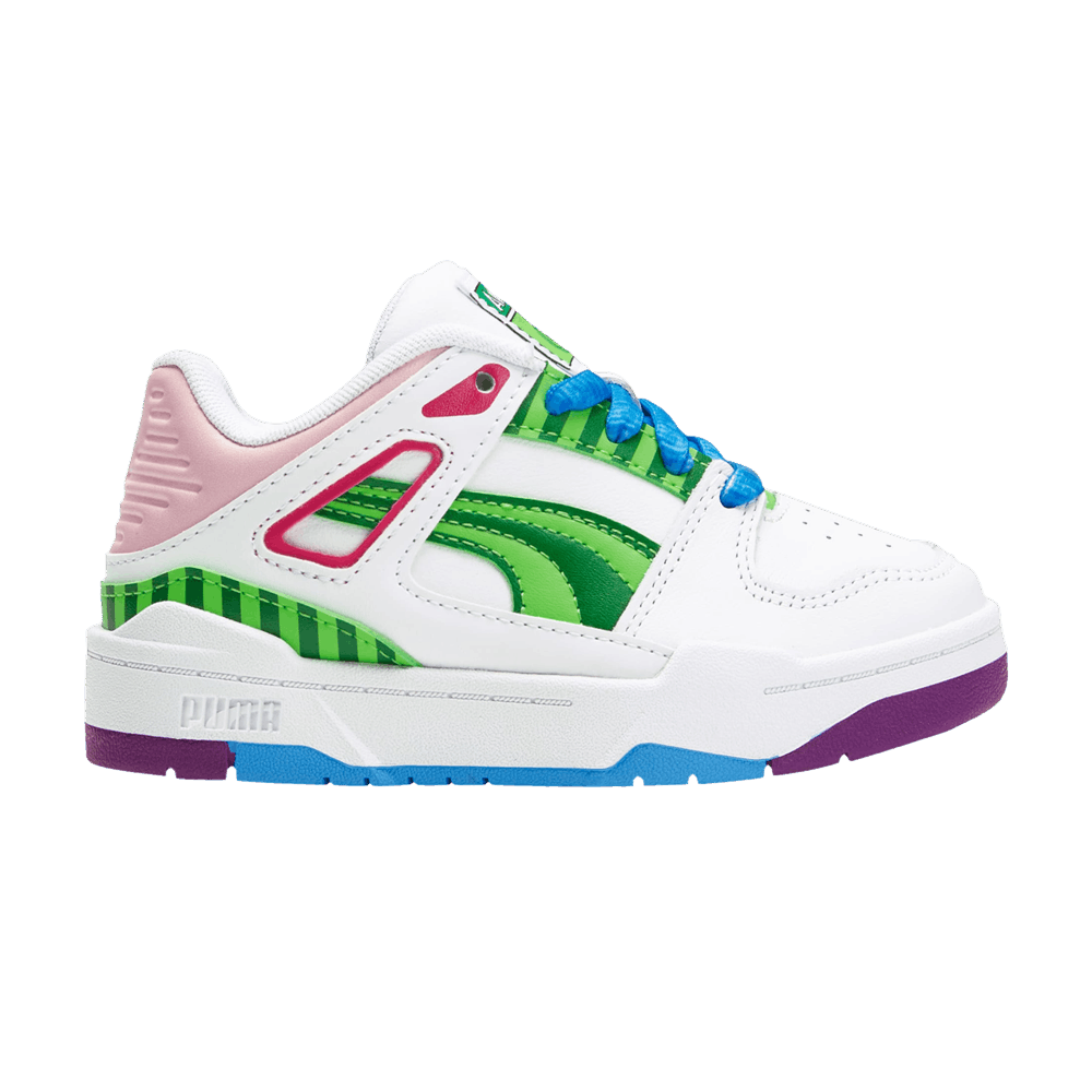 Pre-owned Puma Cocomelon X Slipstream Little Kid 'cocomelon Logo' In White
