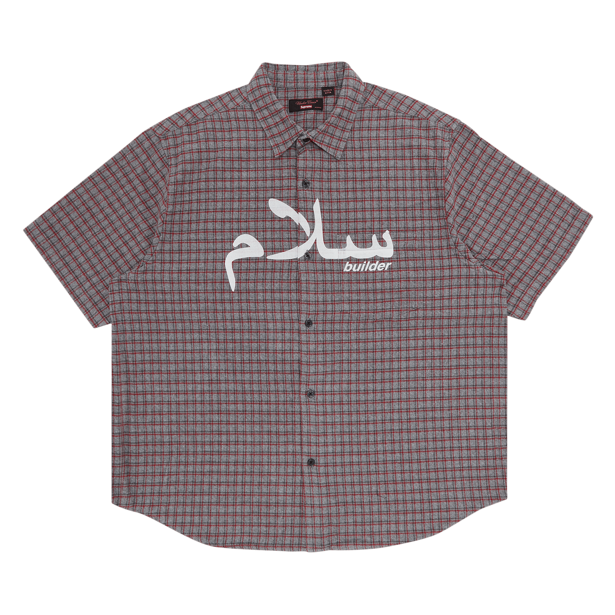 Supreme x UNDERCOVER Short-Sleeve Flannel Shirt 'Grey Plaid'