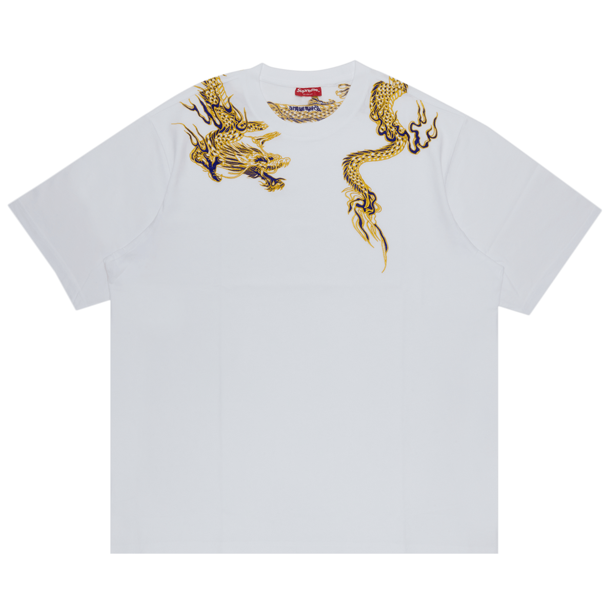 Supreme Dragon Wrap Short-Sleeve Top 'White'