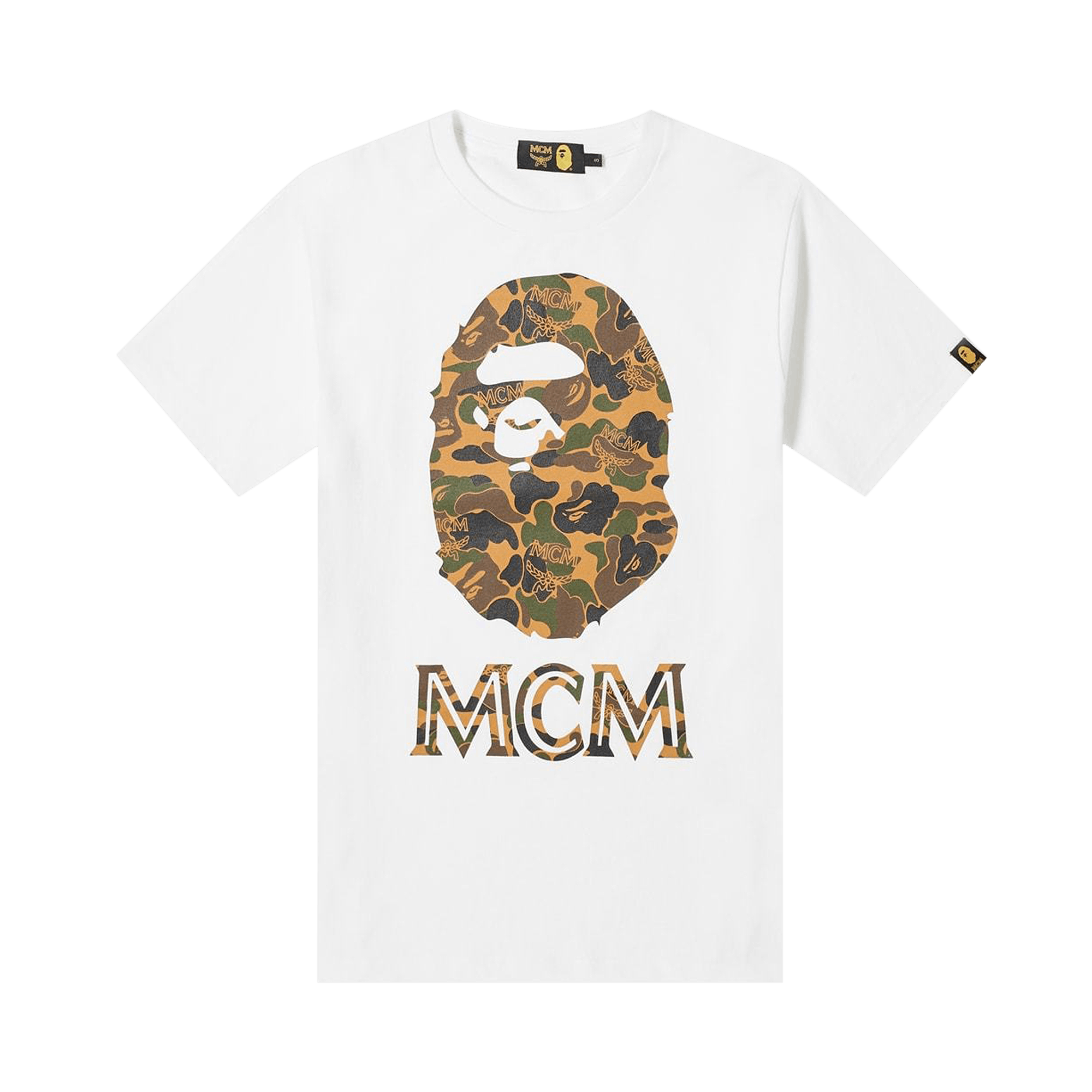 BAPE x MCM Ape Head Tee 'White'