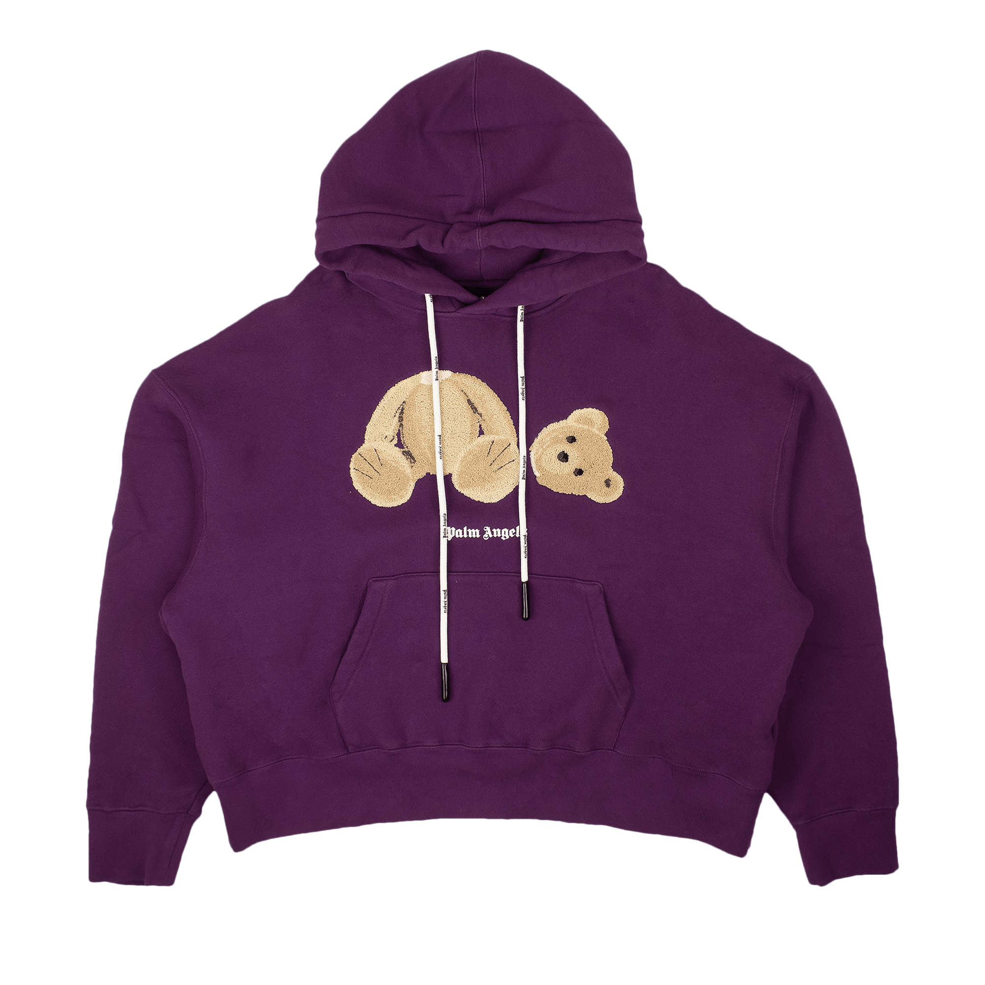 Palm Angels Bear Hoodie 'Purple/Brown'