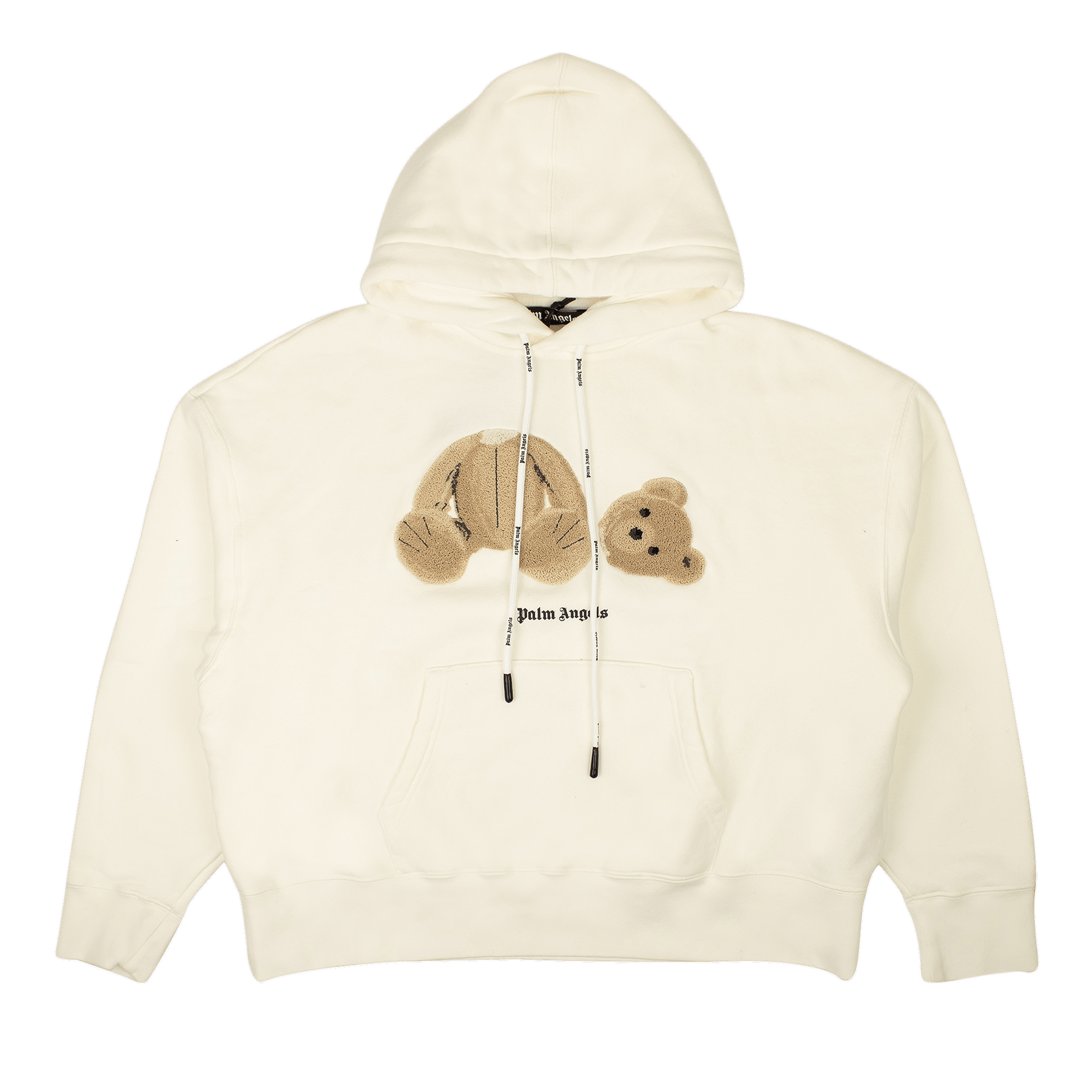 Palm Angels PA Bear Hoody 'White/Brown'