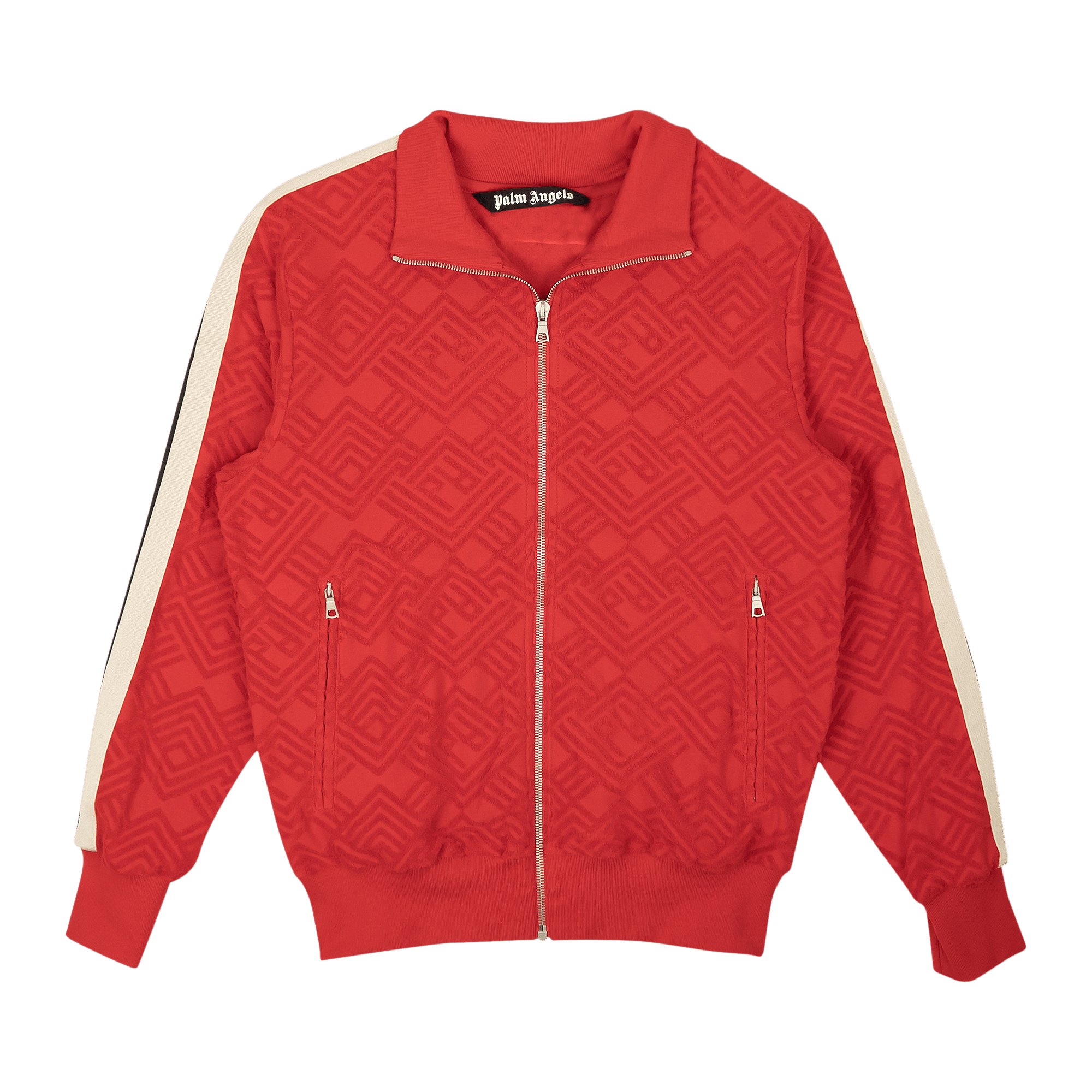 Palm Angels Logo Terry Track Jacket 'Red'