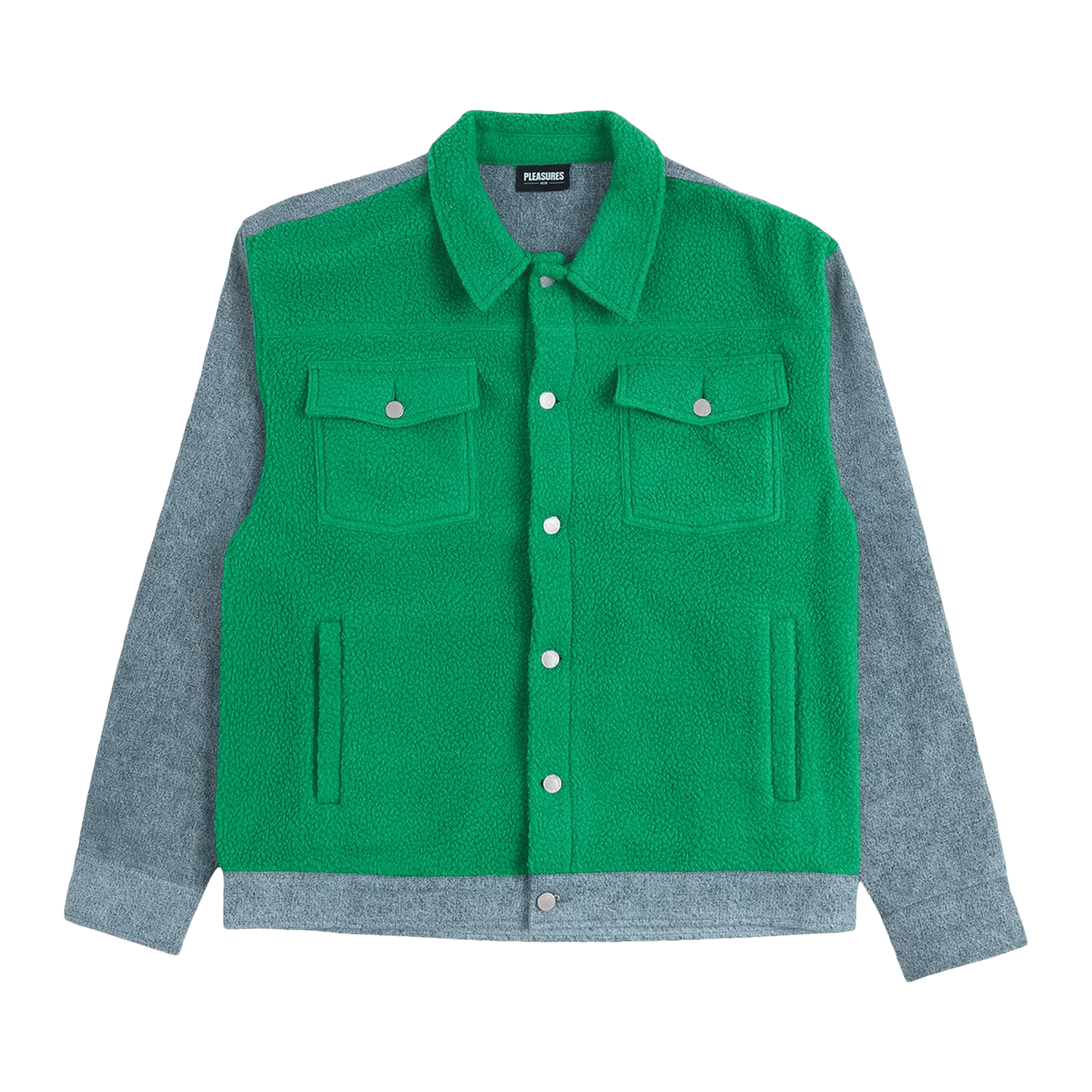 Pleasures Fried Trucker Jacket 'Green'