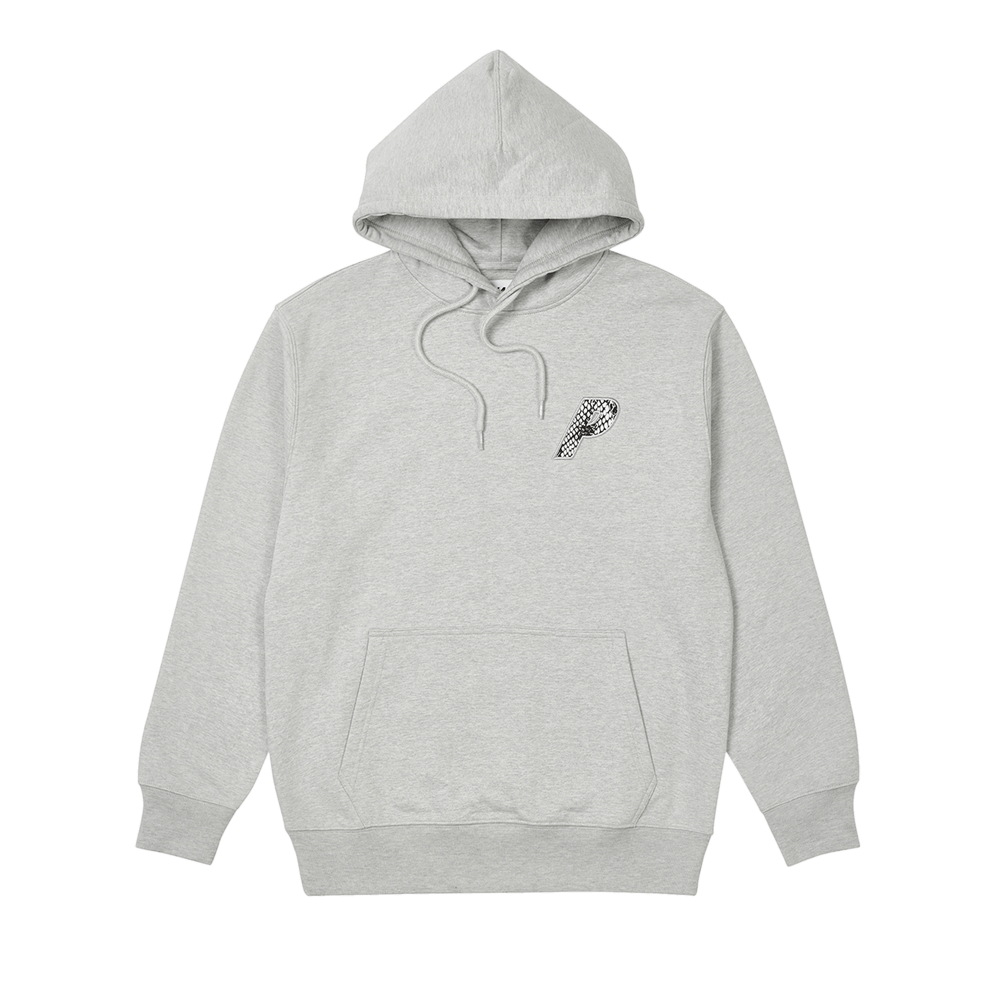 Palace P-3 Snake Appliqué Hood 'Grey Marl'