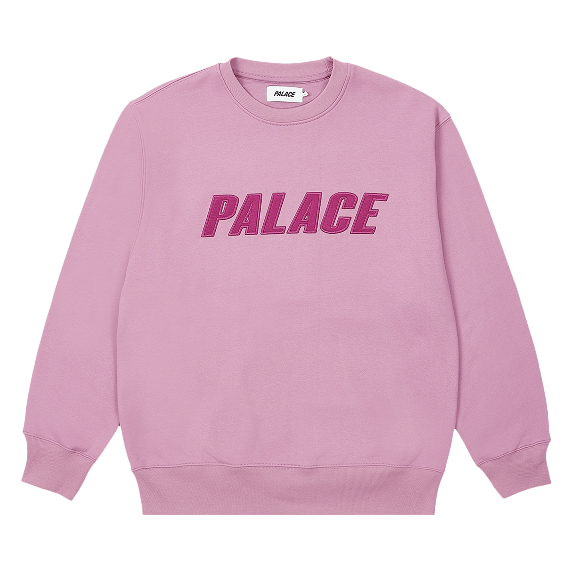 Palace Iridescent Appliqué Crew 'Ultra Mauve'