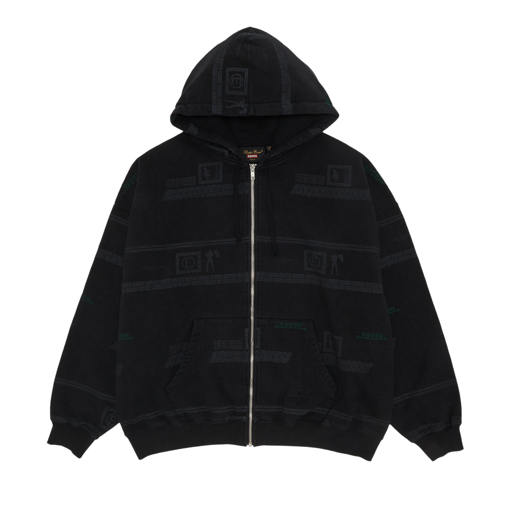 Supreme x UNDERCOVER Zip Up Hooded Sweatshirt 'Black'