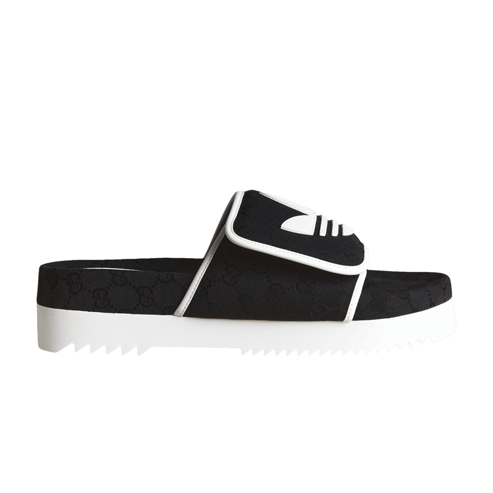 ◆送料無料◆ADIDAS X GUCCI SLIDE SANDALS◆正規品◆ Authentic Gucci x Adidas Green GG Monogram Slides Sandals