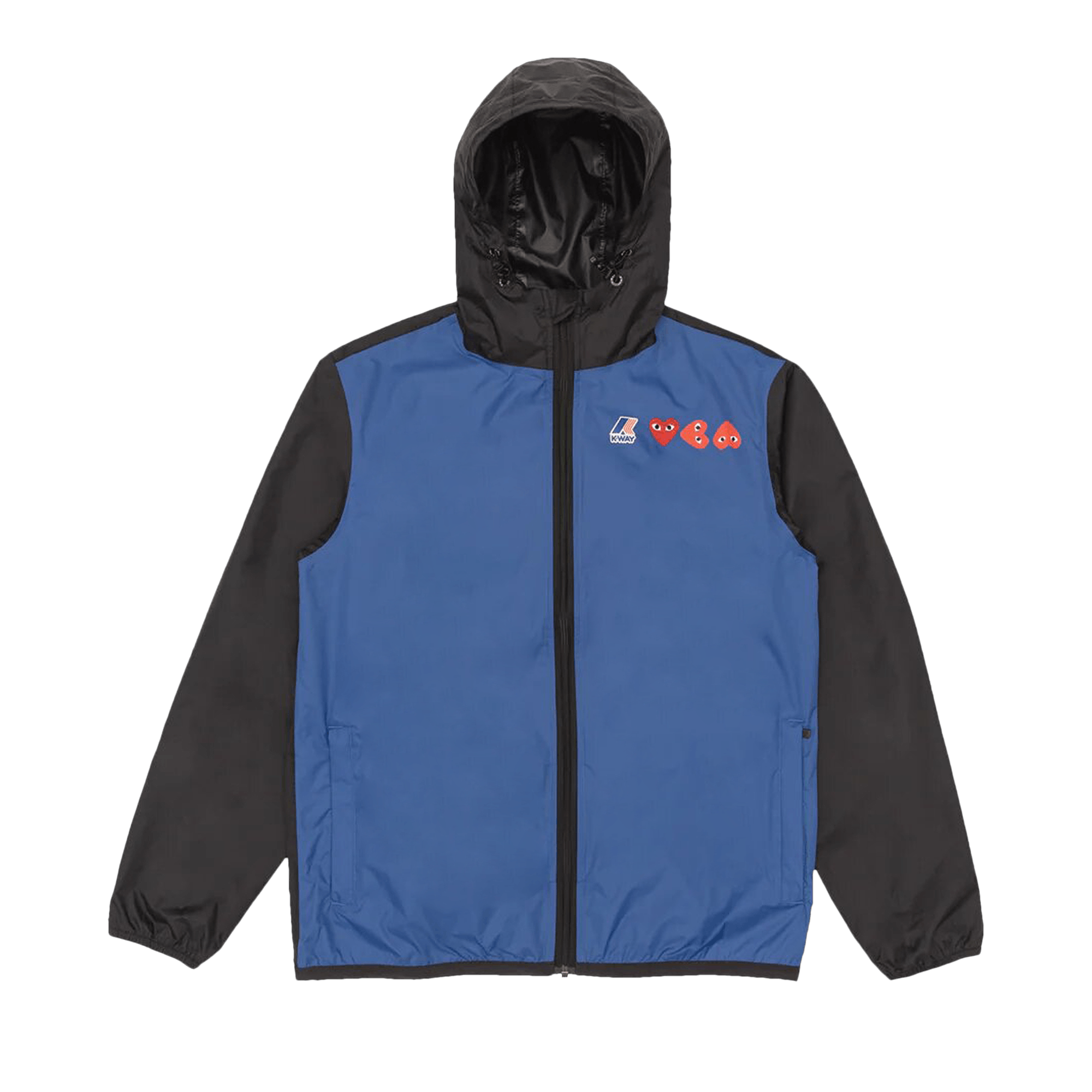 Comme des Garçons PLAY K-Way Hoodie Full Zip 'Blue/Black'