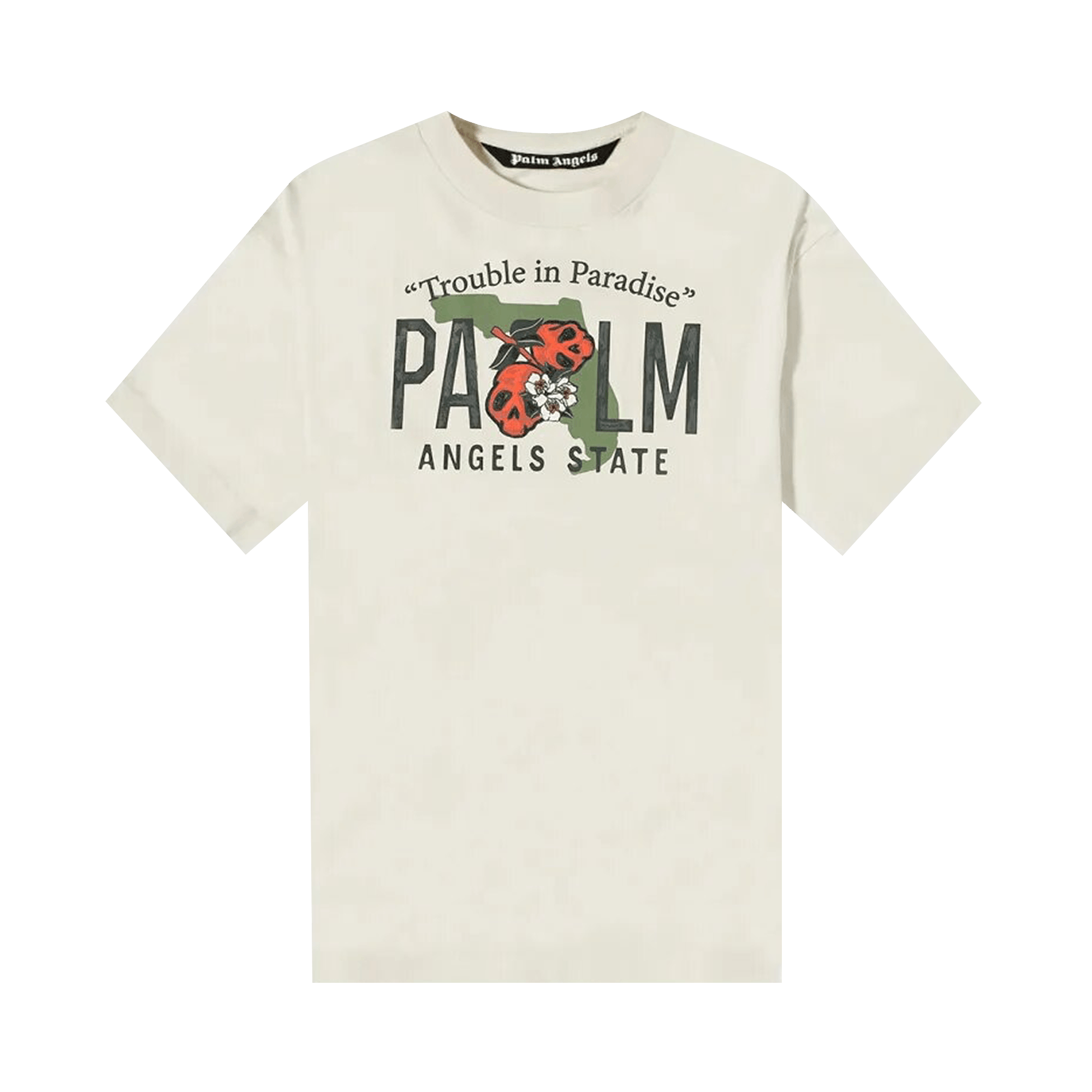 Palm Angels East Coast Vintage Tee 'White/Black'