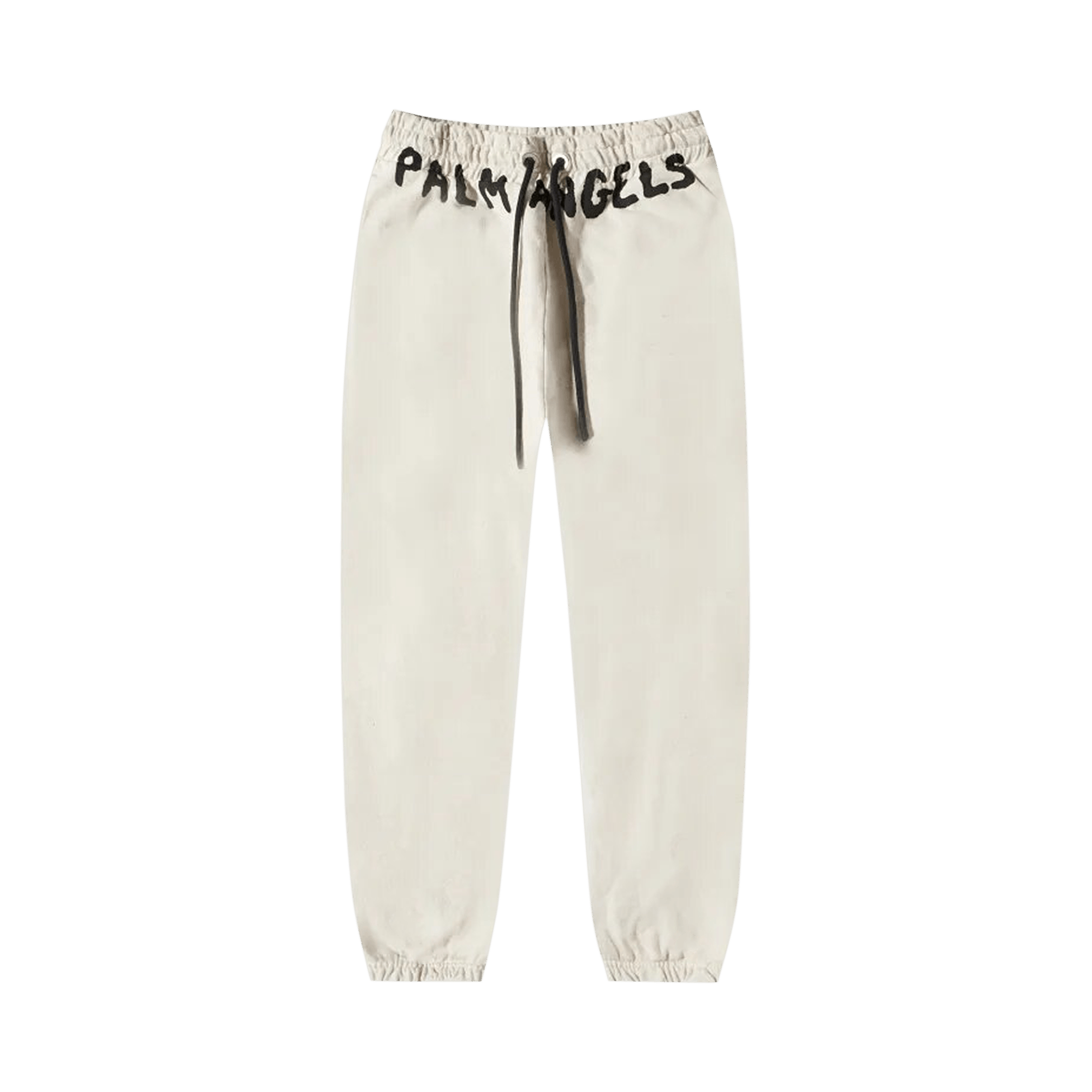 Palm Angels Seasonal Logo Vint Sweatpants 'White Black'
