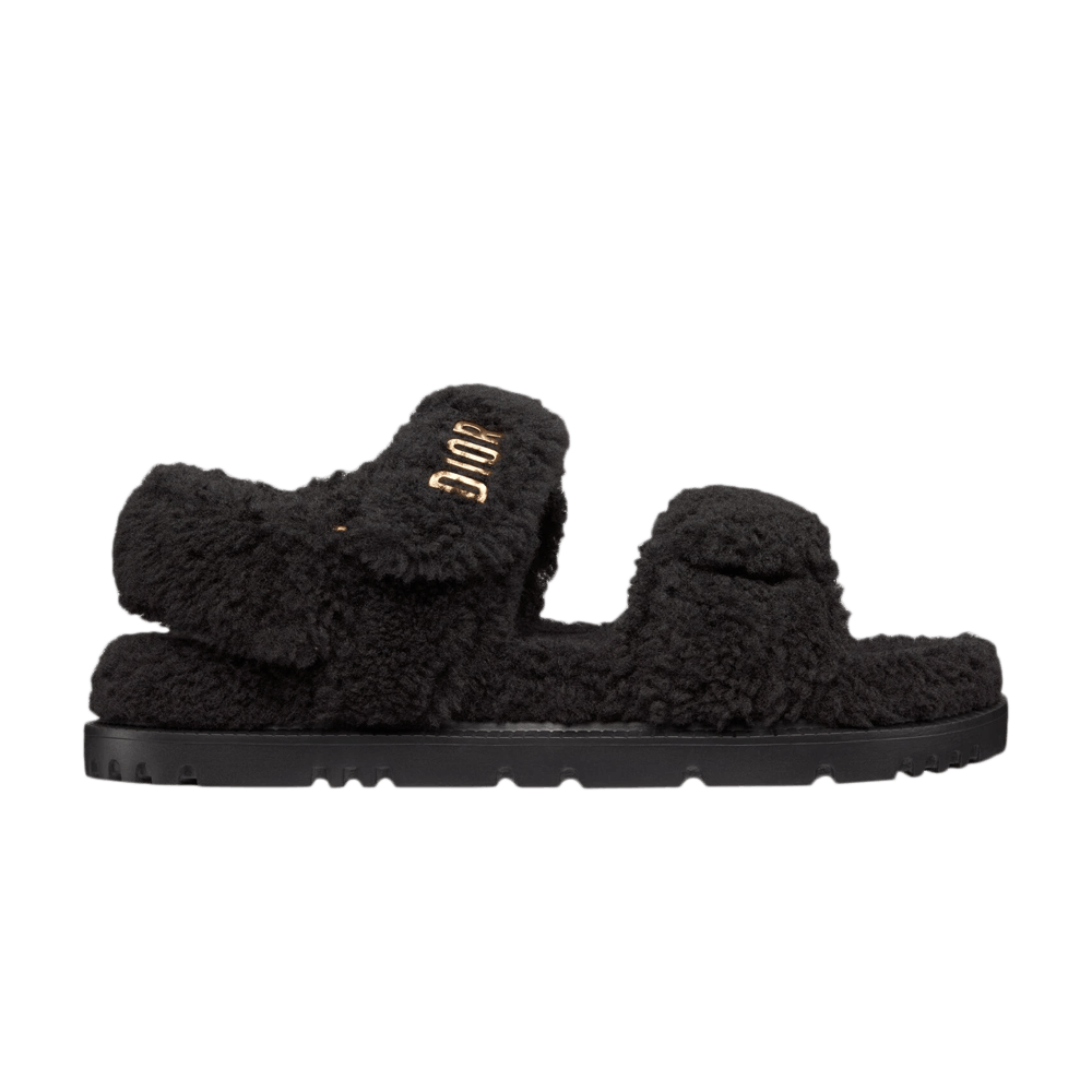 Dior Wmns Dioract Sandal 'Black Shearling'