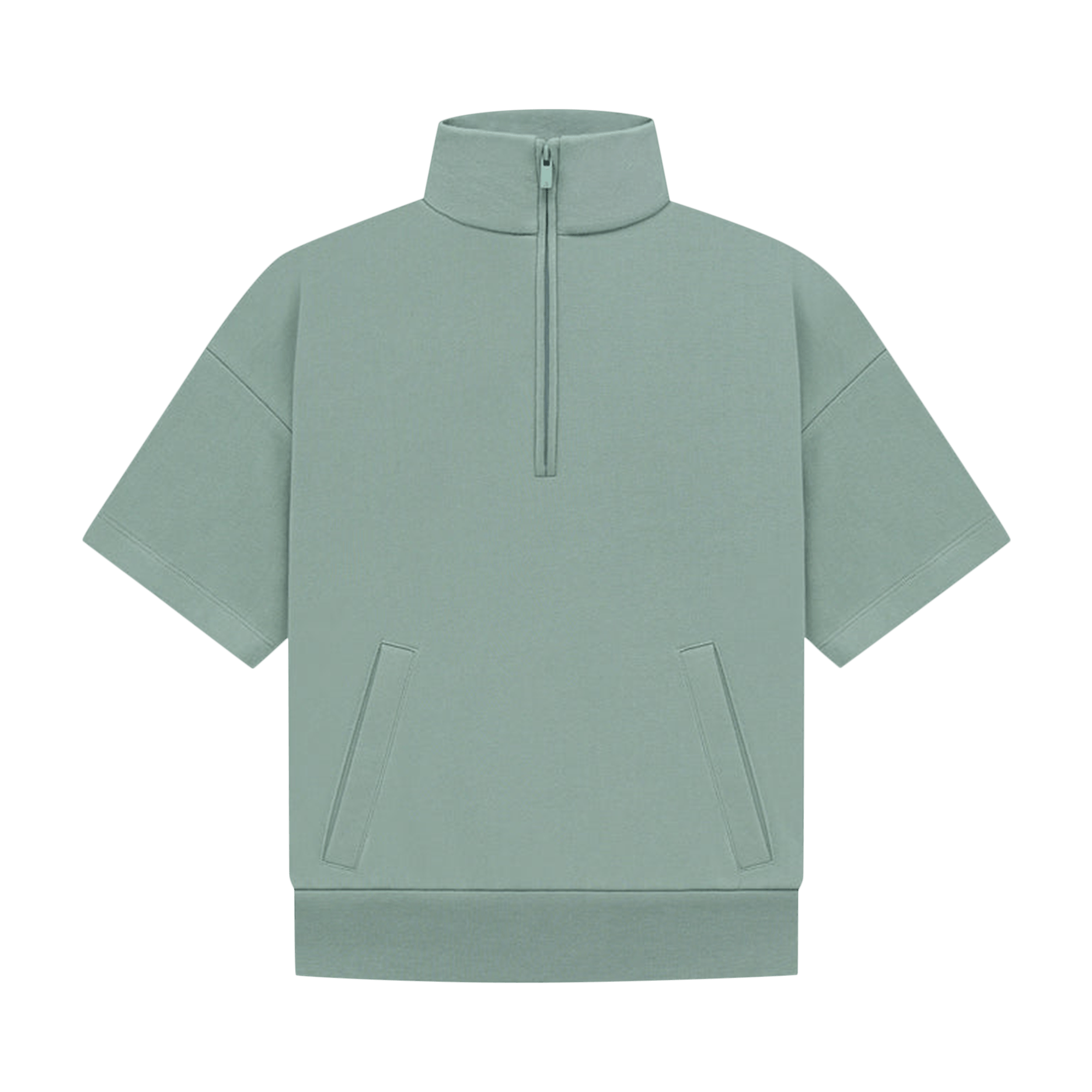 Fear of God Essentials Kids Half Zip French Terry Mockneck 'Sycamore'
