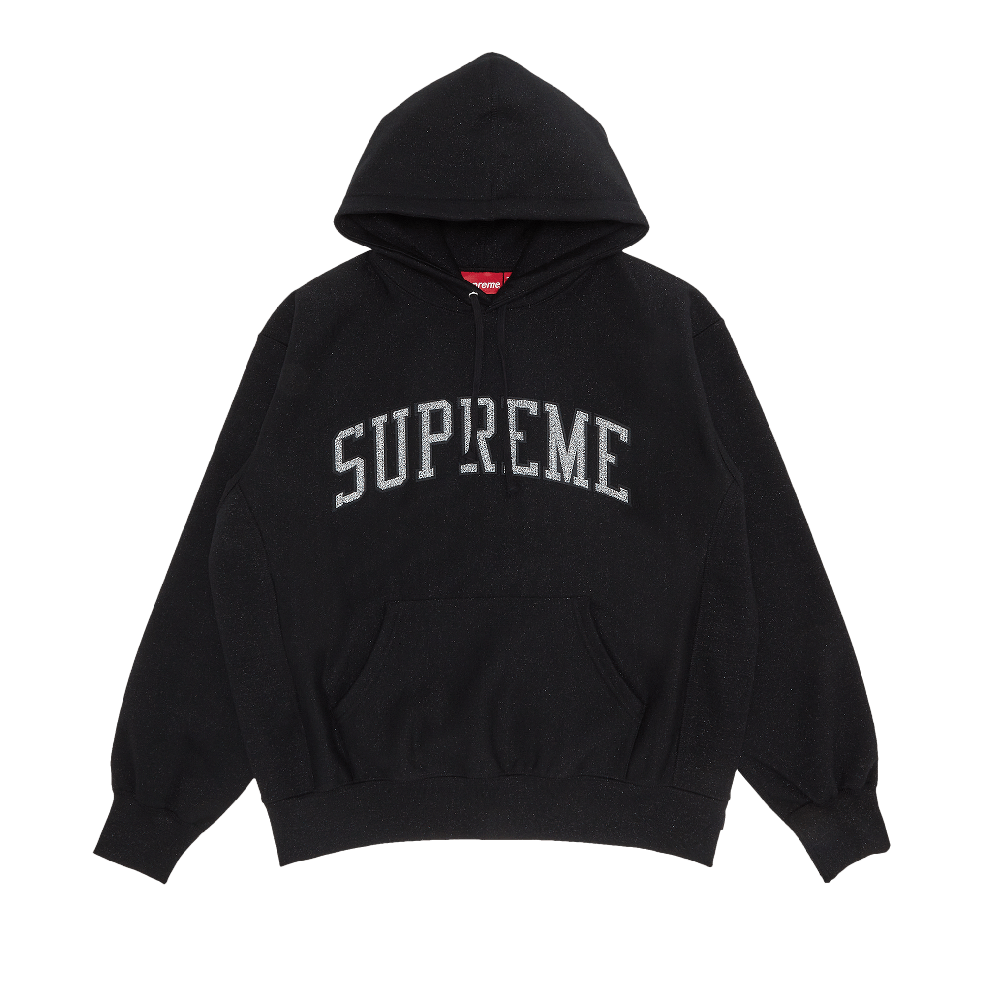 Supreme Glitter Arc Hooded Sweatshirt 'Black'