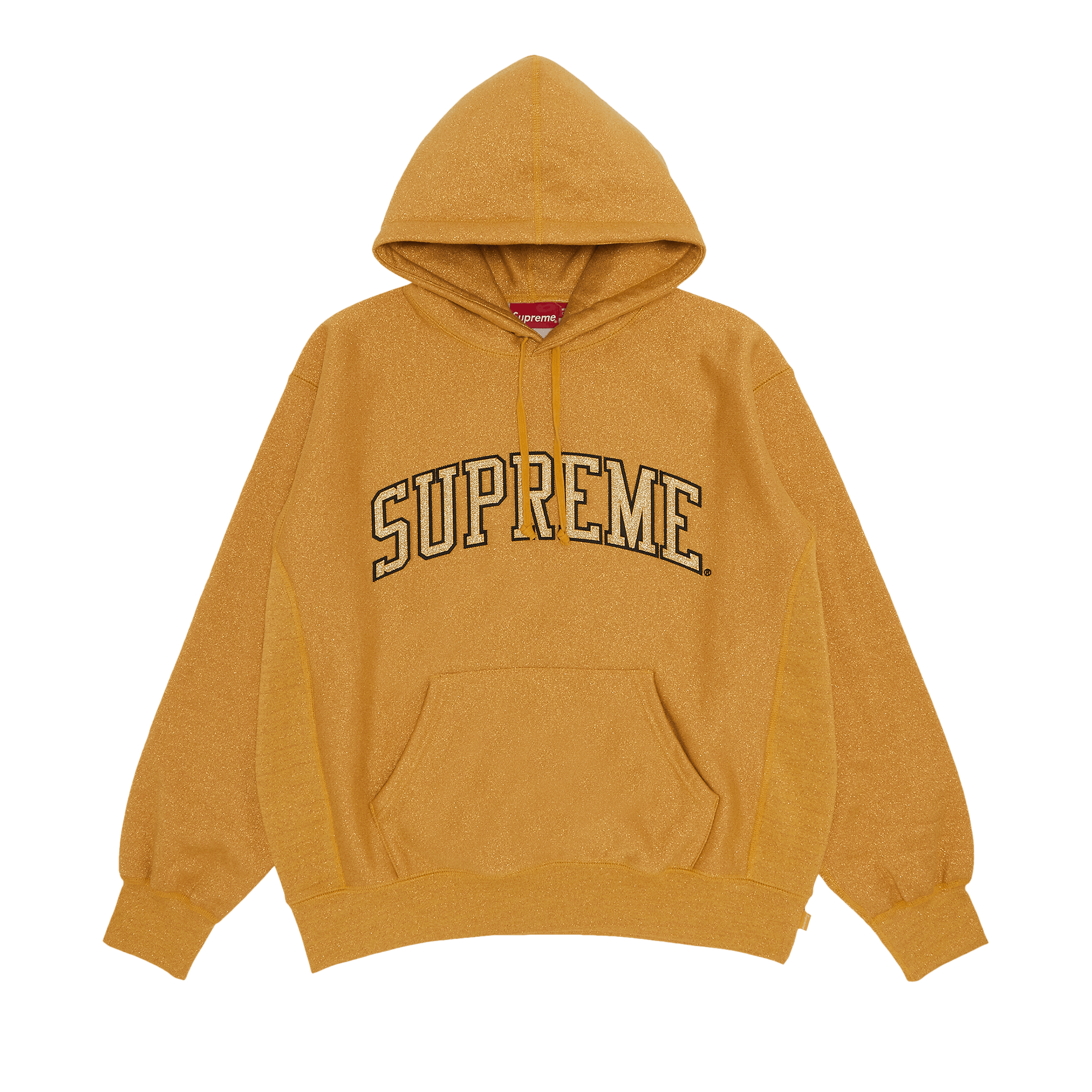 Supreme Glitter Arc Hooded Sweatshirt 'Gold'