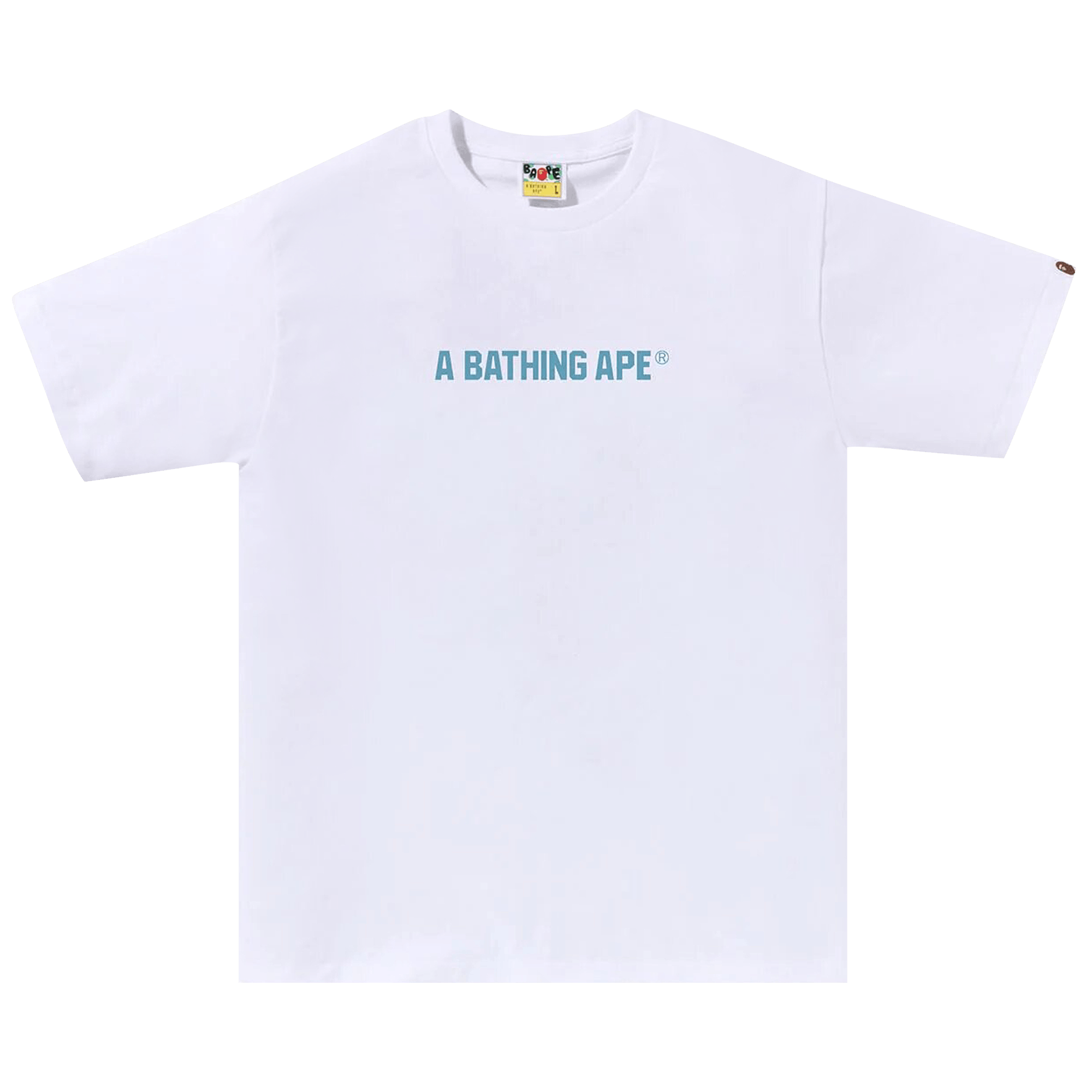 BAPE Honeycomb Camo Busy Works Tee 'White/Blue'