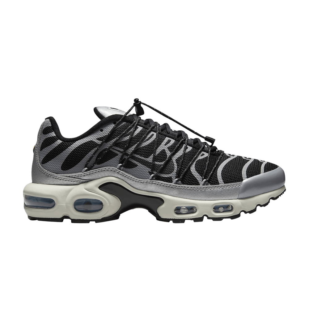 Nike Wmns Air Max Plus Lace Toggle 'Black Metallic Silver'