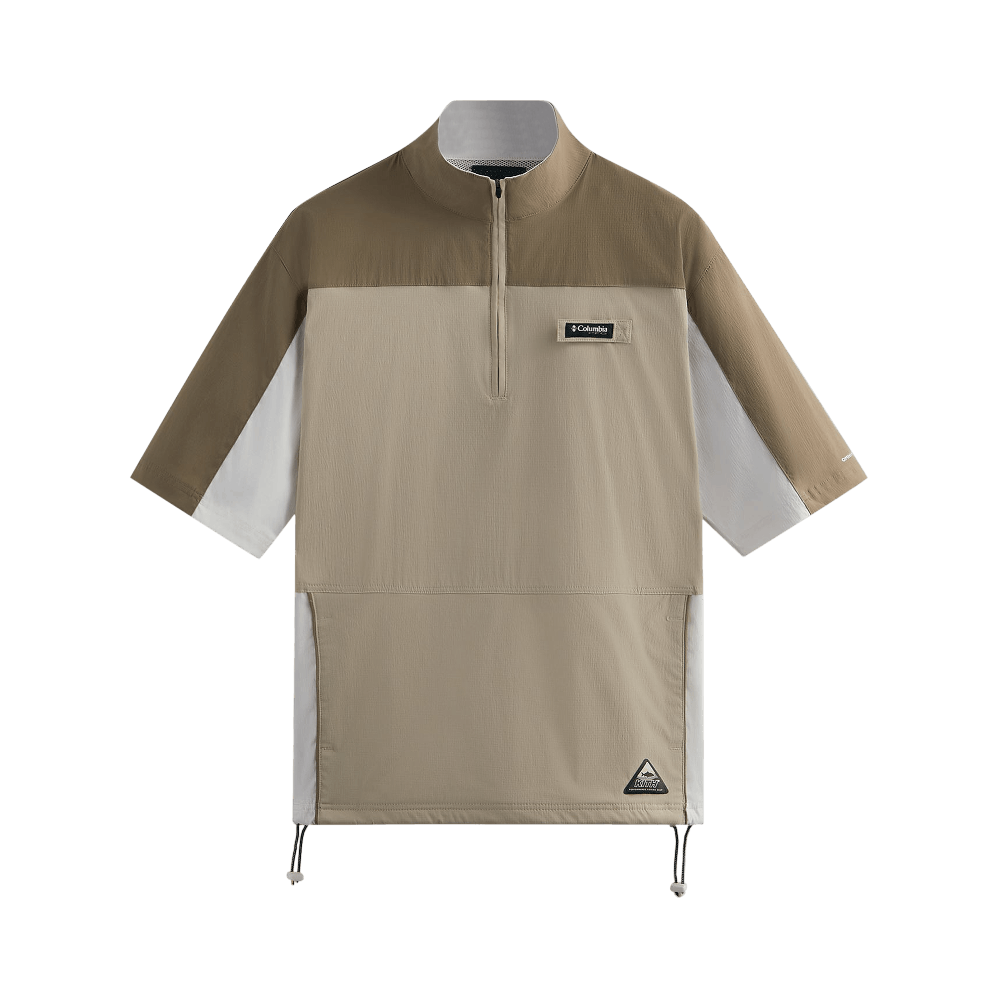 Pre-owned Kith For Columbia Pfg Links Windshirt 'fossil' In Brown