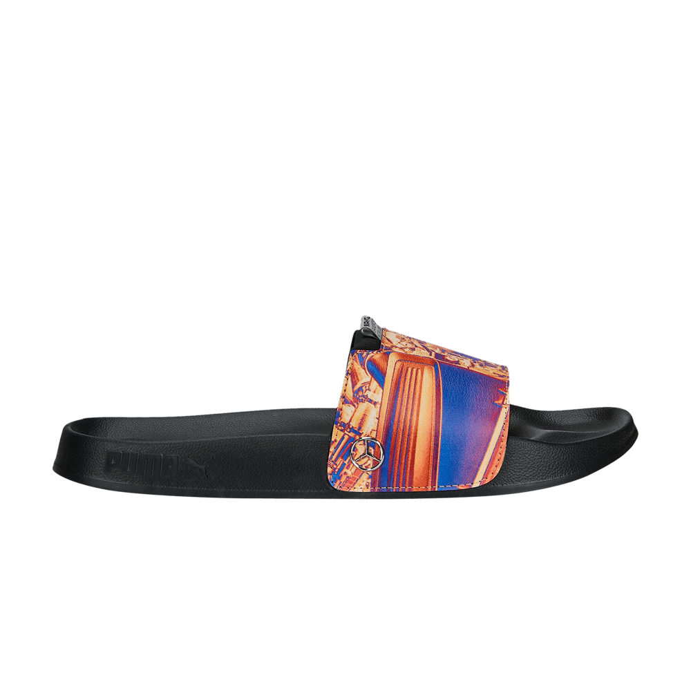 Pre-owned Puma Mercedes-amg Petronas F1 X Leadcat Slide 'unstoppable' In Black