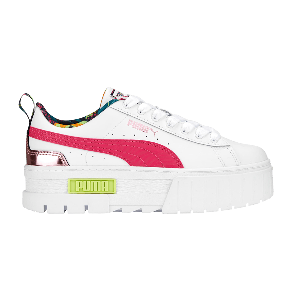 Pre-owned Puma Mayze Big Kid 'vacay Queen - White Pink'