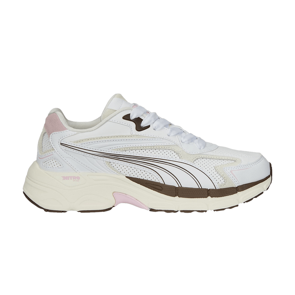 Pre-owned Puma Wmns Teveris Nitro 'preppy - Chestnut Pink' In White