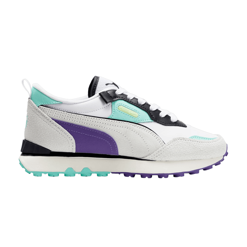 Pre-owned Puma Rider Fv Big Kid 'spring Fling' In White